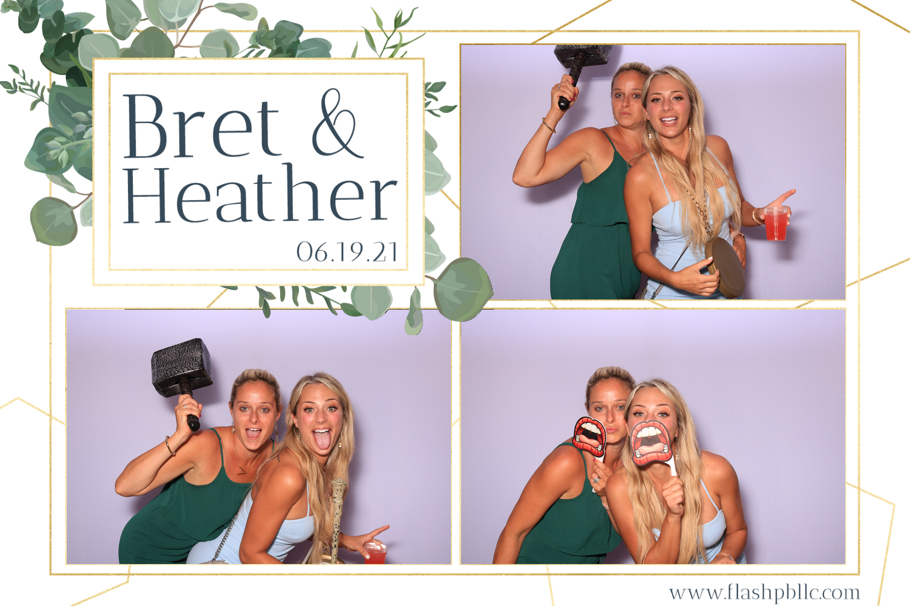 Bret & Heather Bennett | View more photos from the event at v1.boothgallery.com/u/Flash-Photo-Booths/Bret-Heather-Bennett