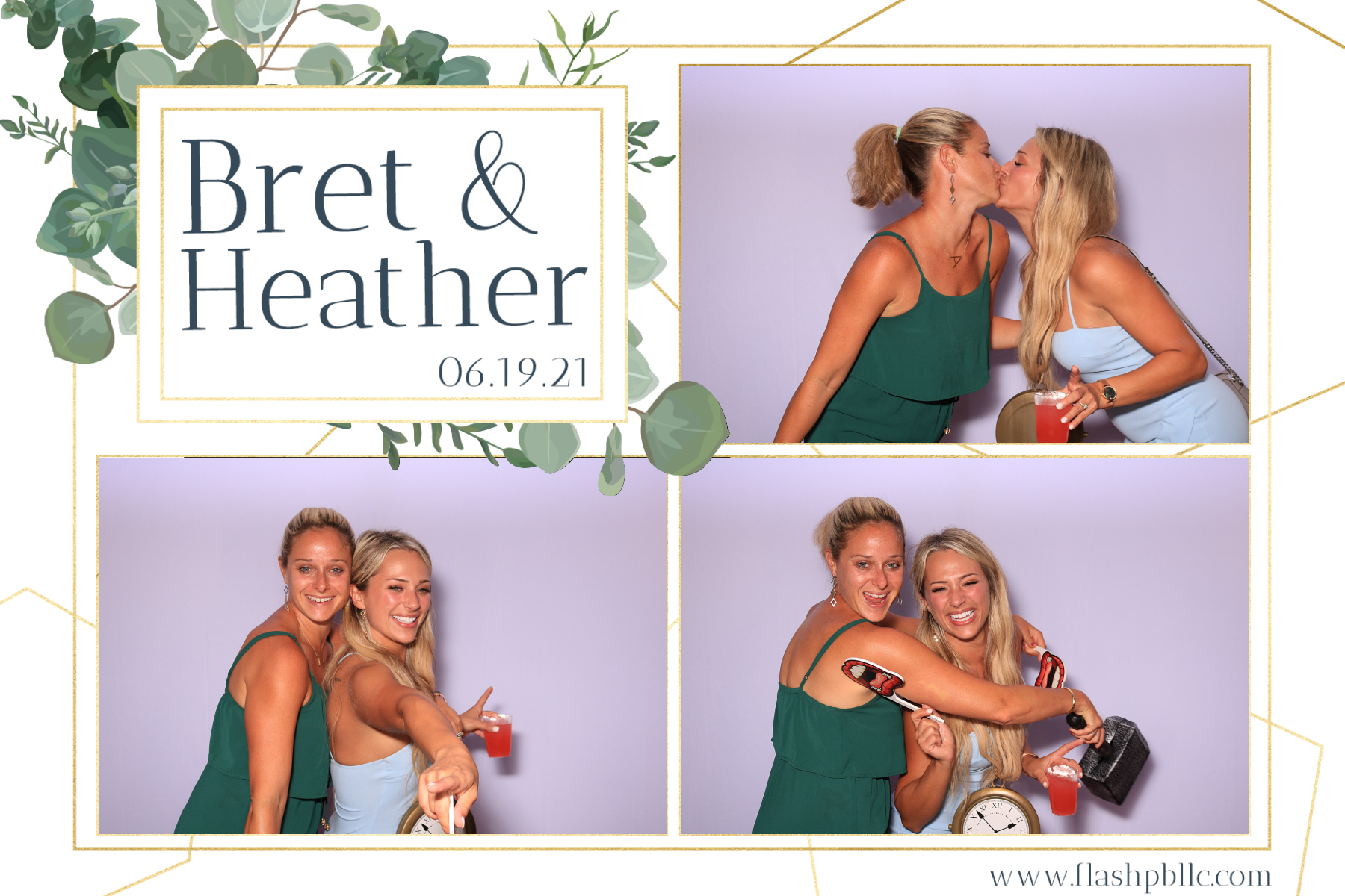 Bret & Heather Bennett | View more photos from the event at v1.boothgallery.com/u/Flash-Photo-Booths/Bret-Heather-Bennett