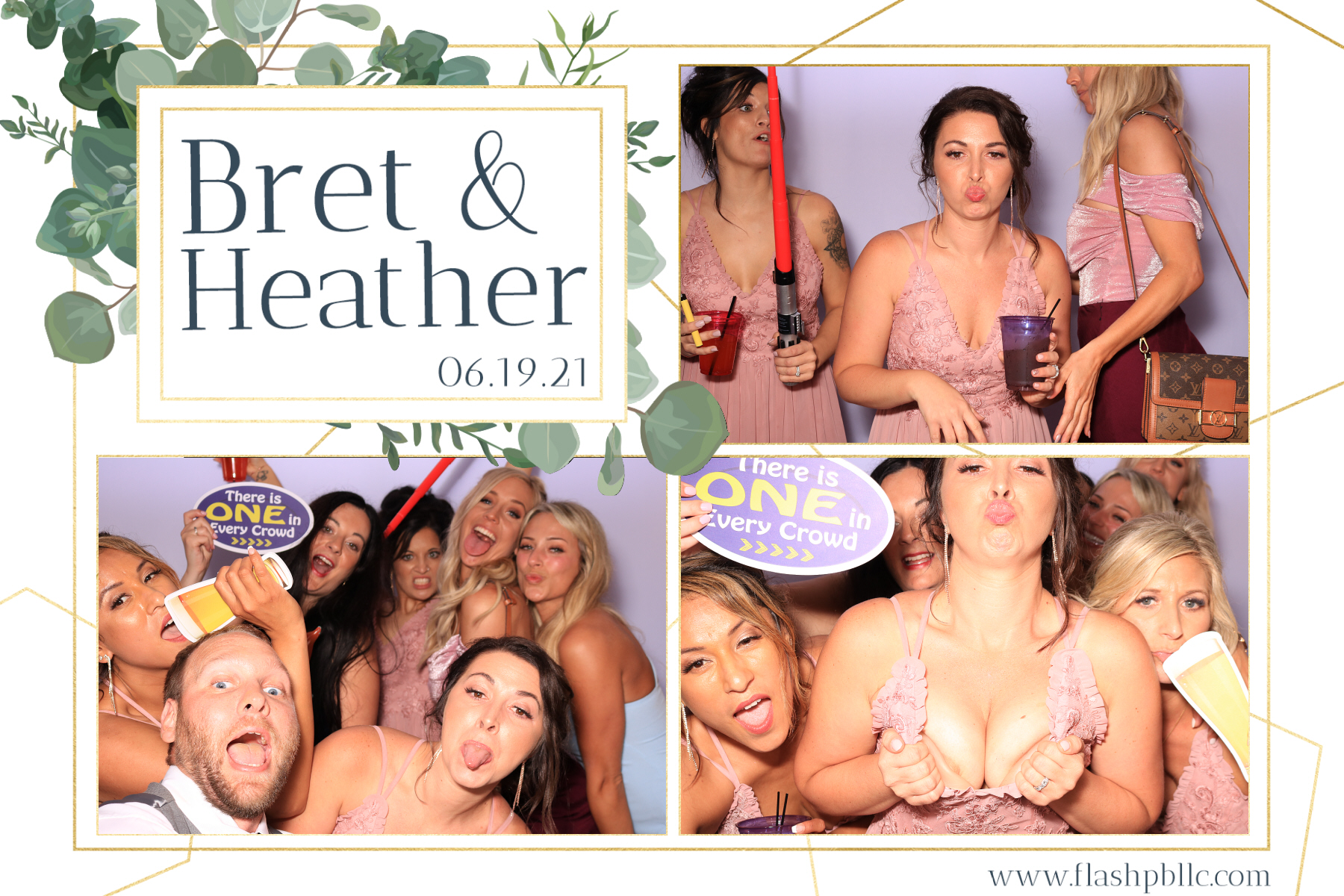 Bret & Heather Bennett | View more photos from the event at v1.boothgallery.com/u/Flash-Photo-Booths/Bret-Heather-Bennett