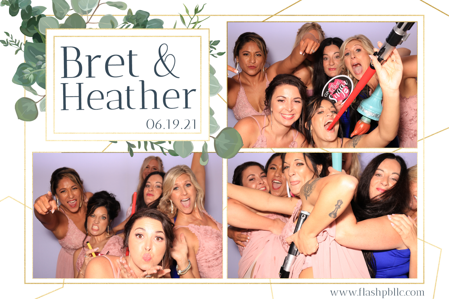 Bret & Heather Bennett | View more photos from the event at v1.boothgallery.com/u/Flash-Photo-Booths/Bret-Heather-Bennett