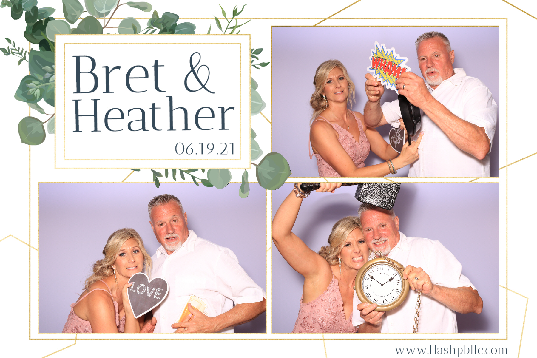 Bret & Heather Bennett | View more photos from the event at v1.boothgallery.com/u/Flash-Photo-Booths/Bret-Heather-Bennett