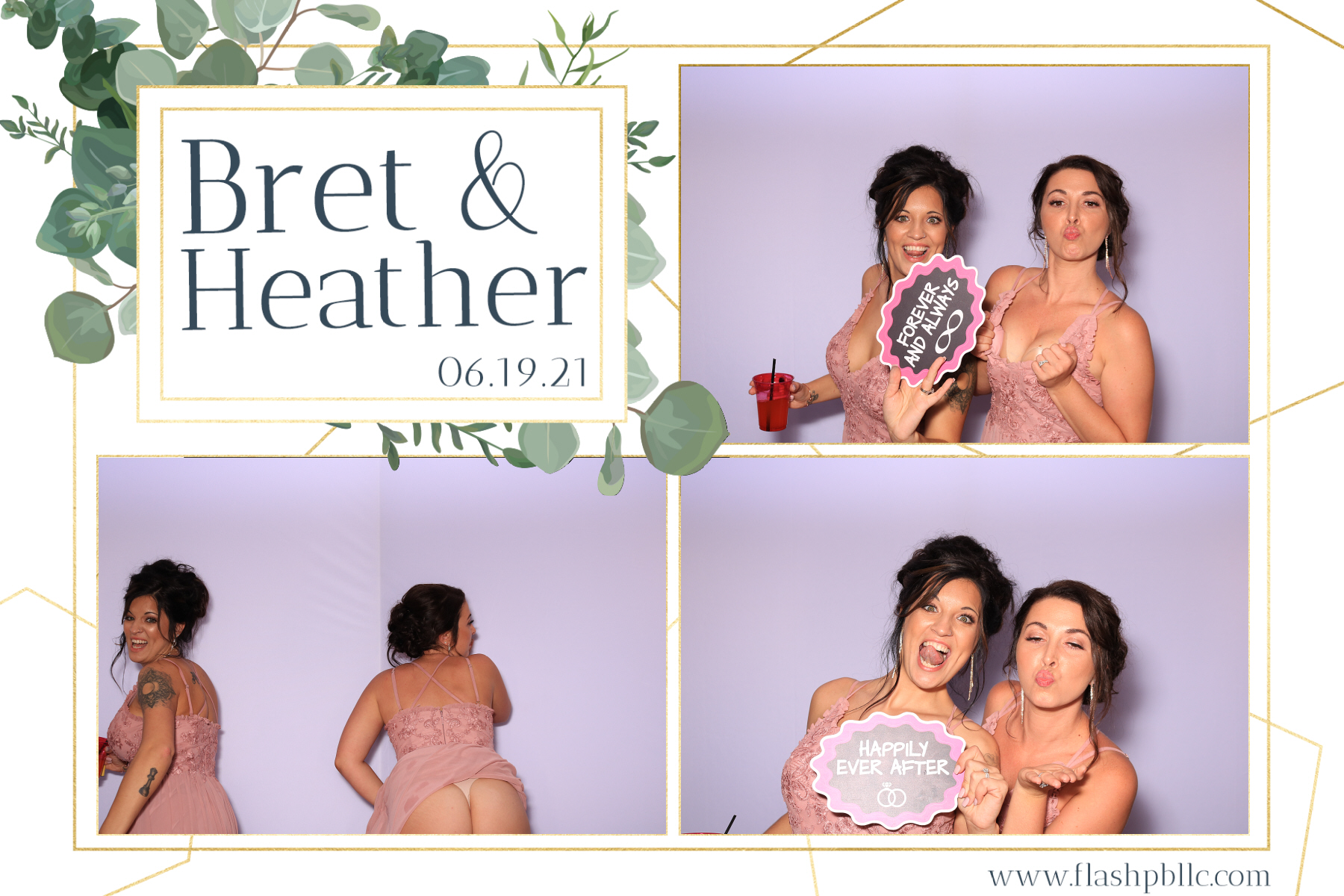 Bret & Heather Bennett | View more photos from the event at v1.boothgallery.com/u/Flash-Photo-Booths/Bret-Heather-Bennett