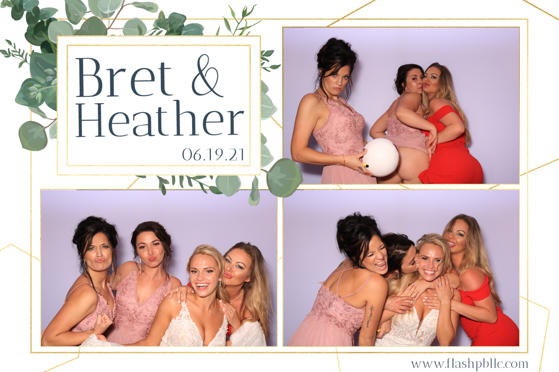 Bret & Heather Bennett | View more photos from the event at v1.boothgallery.com/u/Flash-Photo-Booths/Bret-Heather-Bennett