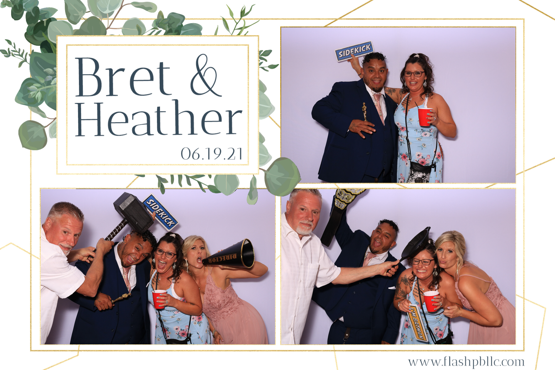 Bret & Heather Bennett | View more photos from the event at v1.boothgallery.com/u/Flash-Photo-Booths/Bret-Heather-Bennett