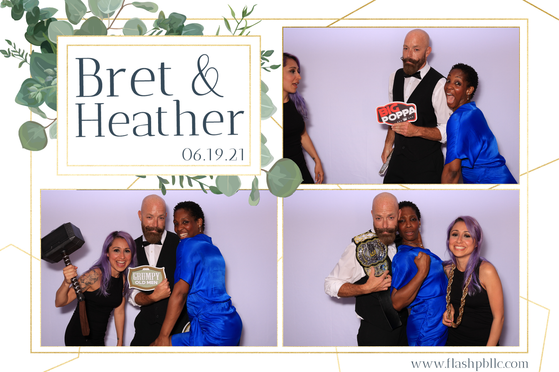 Bret & Heather Bennett | View more photos from the event at v1.boothgallery.com/u/Flash-Photo-Booths/Bret-Heather-Bennett