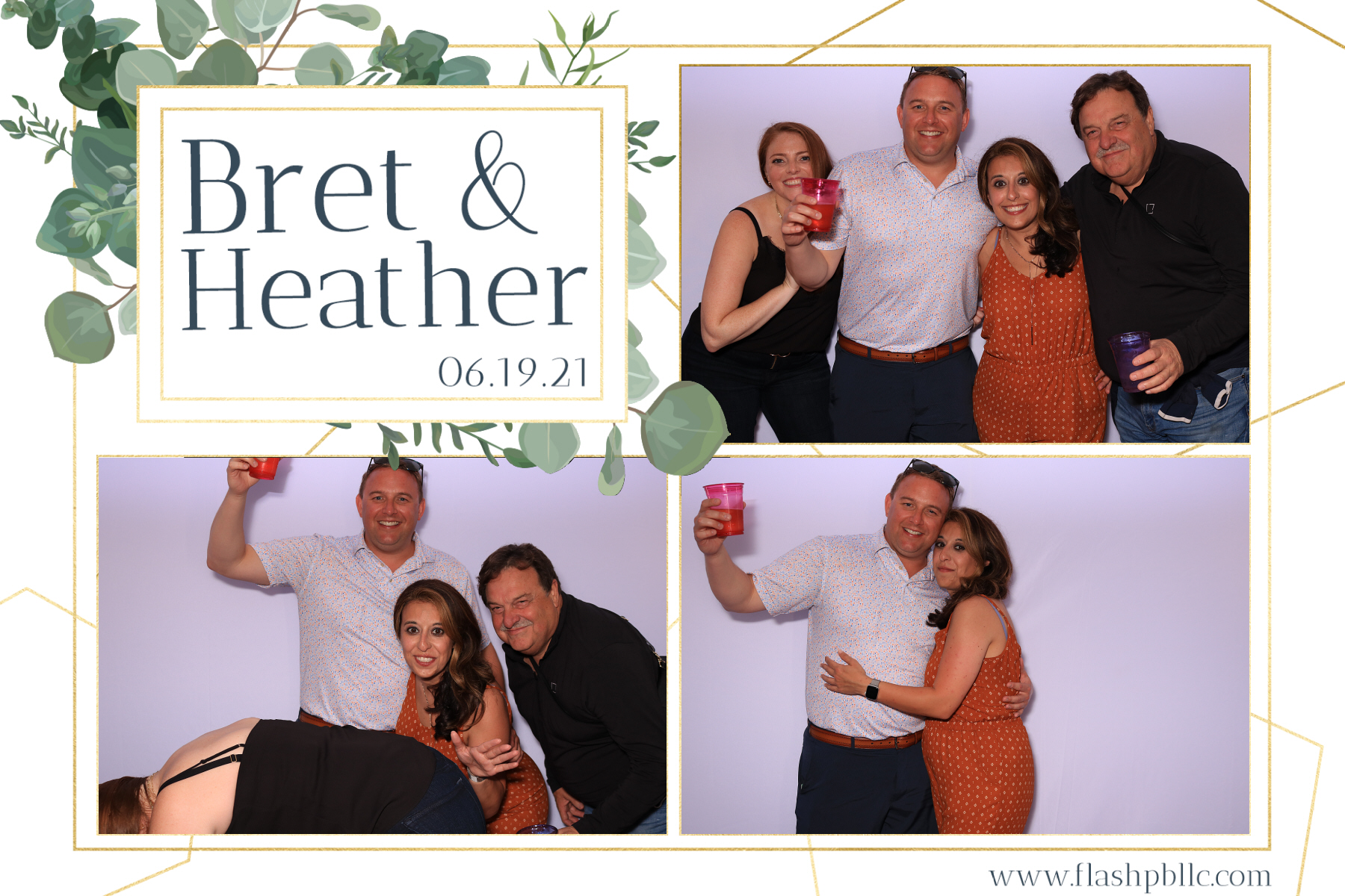 Bret & Heather Bennett | View more photos from the event at v1.boothgallery.com/u/Flash-Photo-Booths/Bret-Heather-Bennett