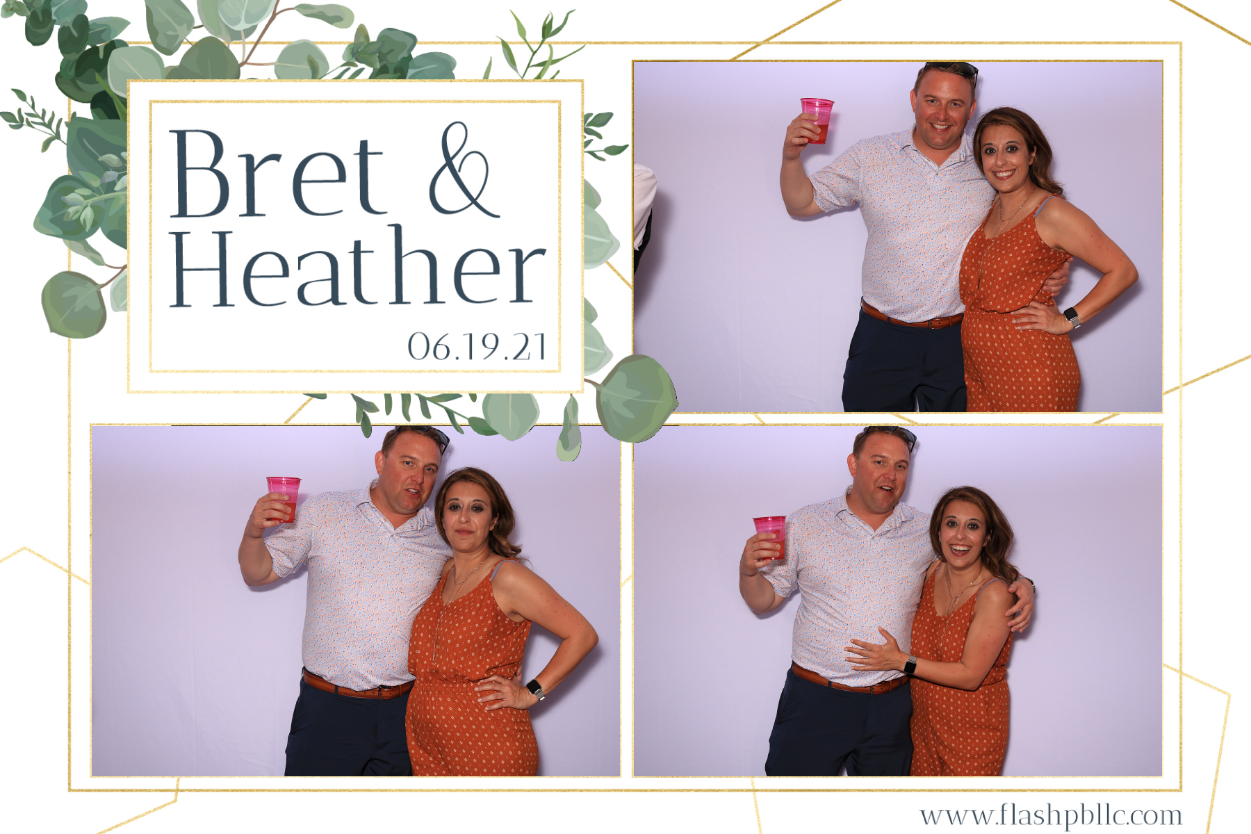 Bret & Heather Bennett | View more photos from the event at v1.boothgallery.com/u/Flash-Photo-Booths/Bret-Heather-Bennett