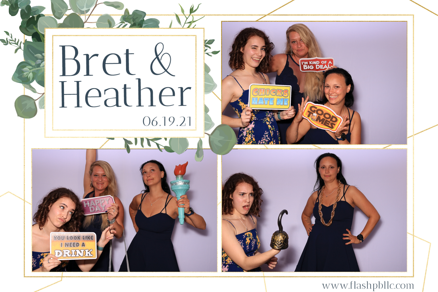 Bret & Heather Bennett | View more photos from the event at v1.boothgallery.com/u/Flash-Photo-Booths/Bret-Heather-Bennett