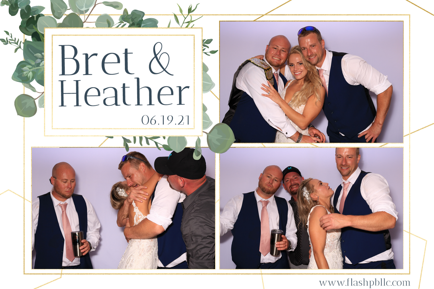 Bret & Heather Bennett | View more photos from the event at v1.boothgallery.com/u/Flash-Photo-Booths/Bret-Heather-Bennett