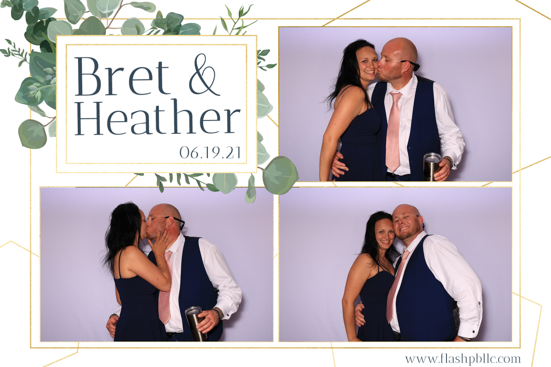 Bret & Heather Bennett | View more photos from the event at v1.boothgallery.com/u/Flash-Photo-Booths/Bret-Heather-Bennett
