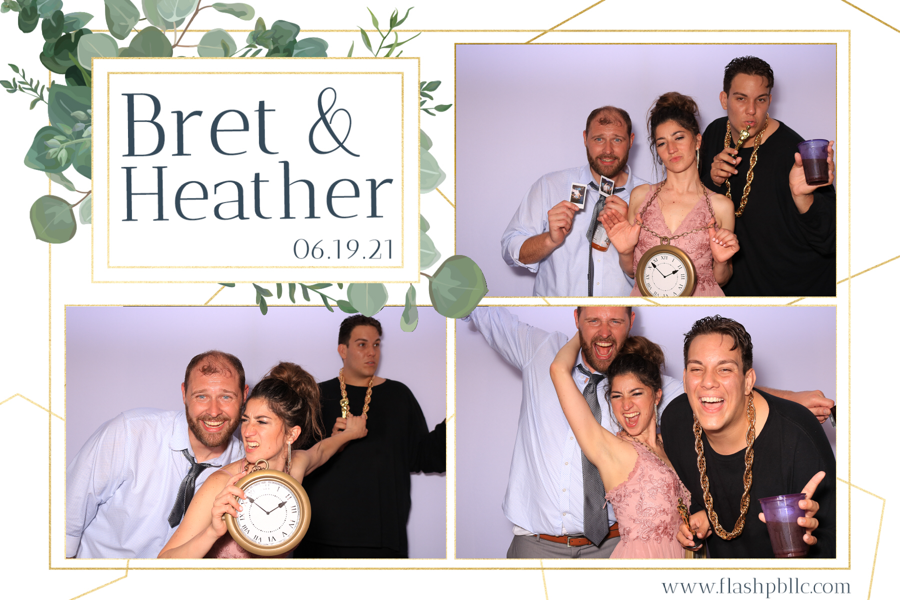 Bret & Heather Bennett | View more photos from the event at v1.boothgallery.com/u/Flash-Photo-Booths/Bret-Heather-Bennett