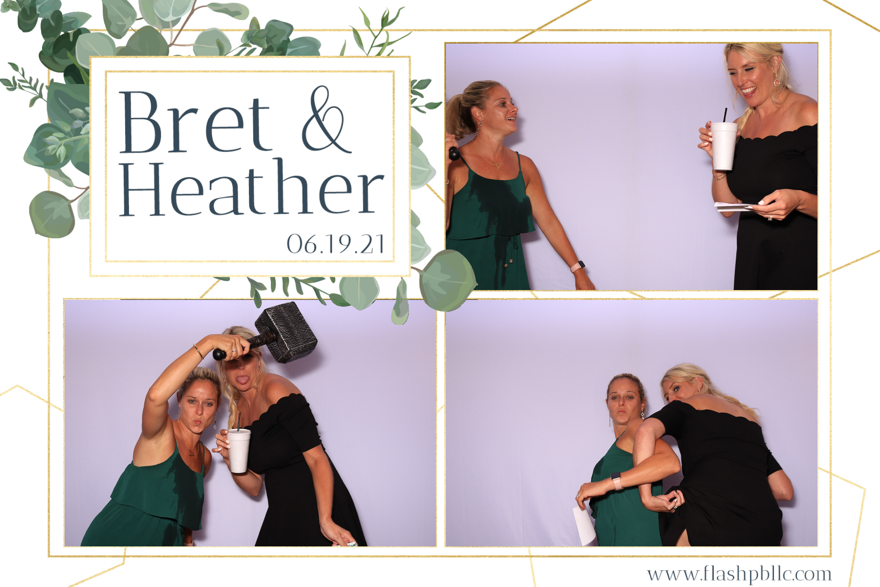 Bret & Heather Bennett | View more photos from the event at v1.boothgallery.com/u/Flash-Photo-Booths/Bret-Heather-Bennett