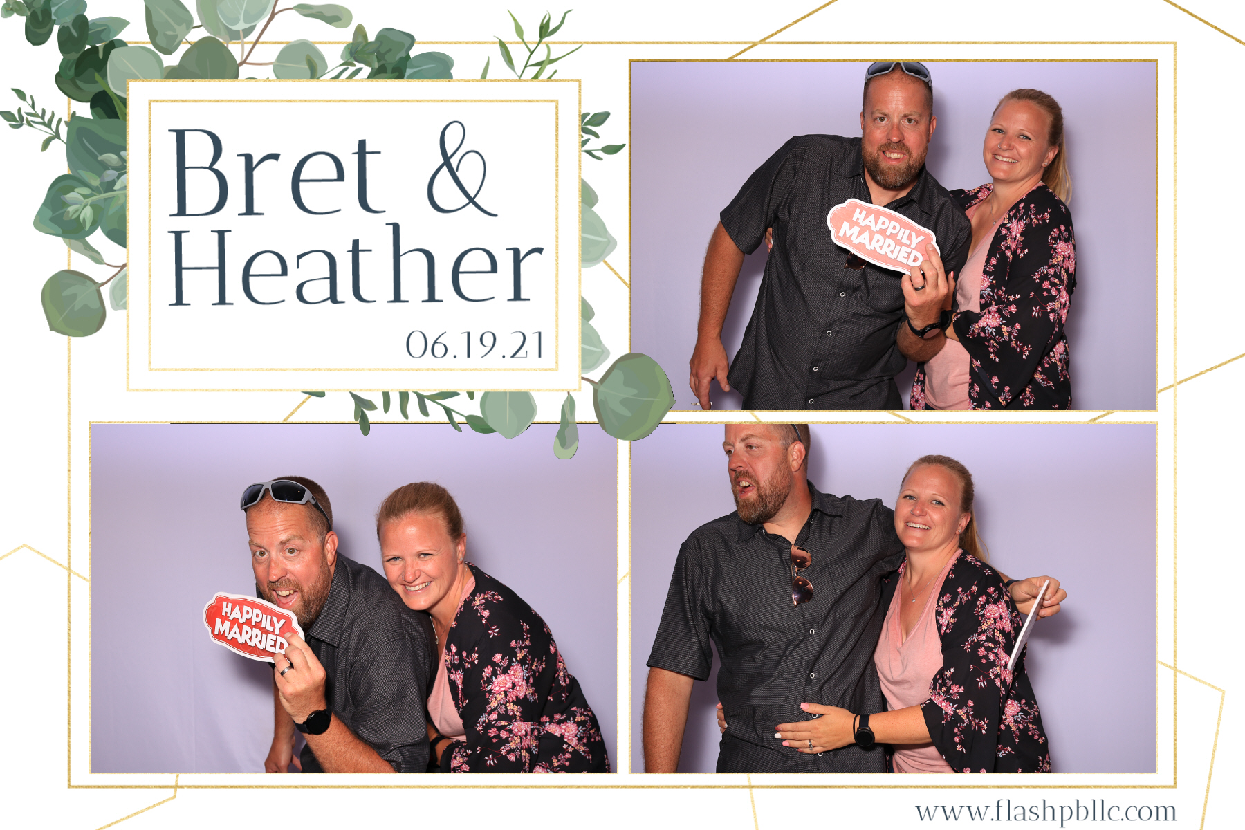 Bret & Heather Bennett | View more photos from the event at v1.boothgallery.com/u/Flash-Photo-Booths/Bret-Heather-Bennett
