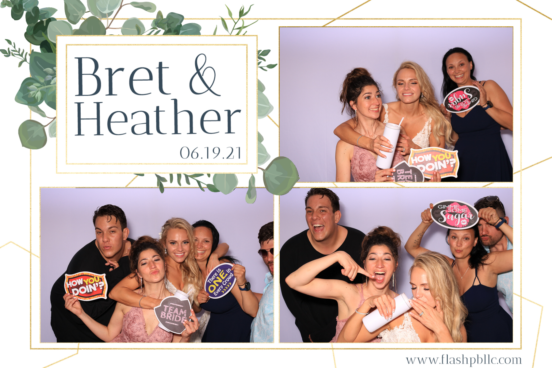 Bret & Heather Bennett | View more photos from the event at v1.boothgallery.com/u/Flash-Photo-Booths/Bret-Heather-Bennett
