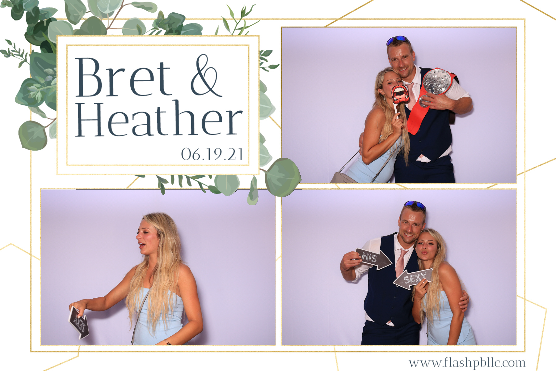 Bret & Heather Bennett | View more photos from the event at v1.boothgallery.com/u/Flash-Photo-Booths/Bret-Heather-Bennett