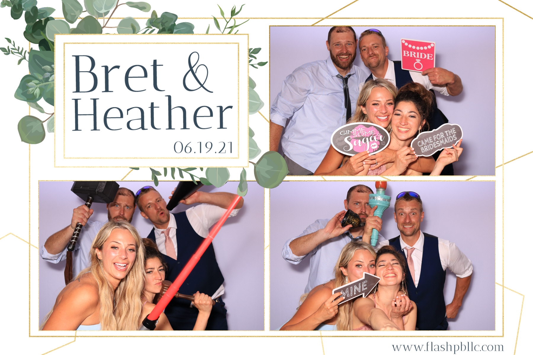 Bret & Heather Bennett | View more photos from the event at v1.boothgallery.com/u/Flash-Photo-Booths/Bret-Heather-Bennett