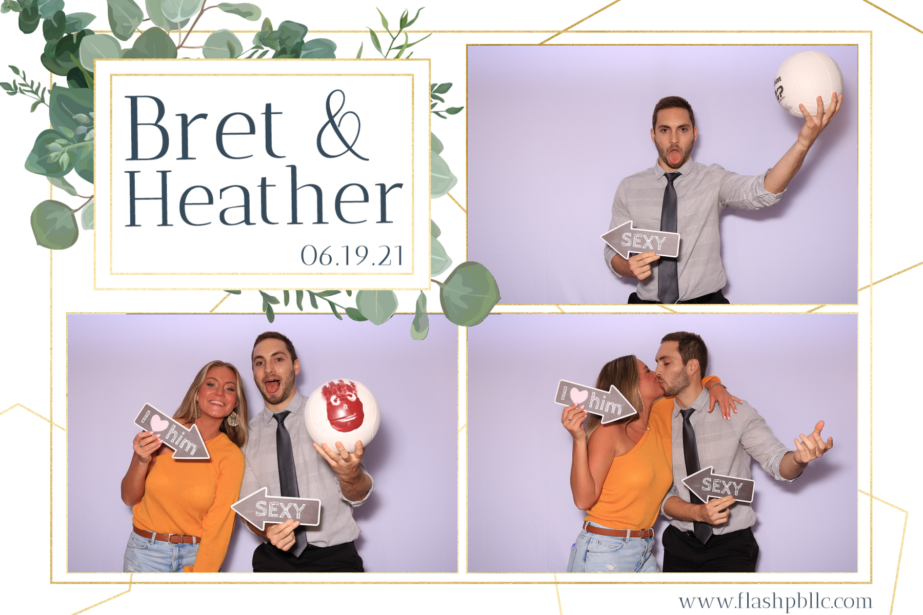 Bret & Heather Bennett | View more photos from the event at v1.boothgallery.com/u/Flash-Photo-Booths/Bret-Heather-Bennett