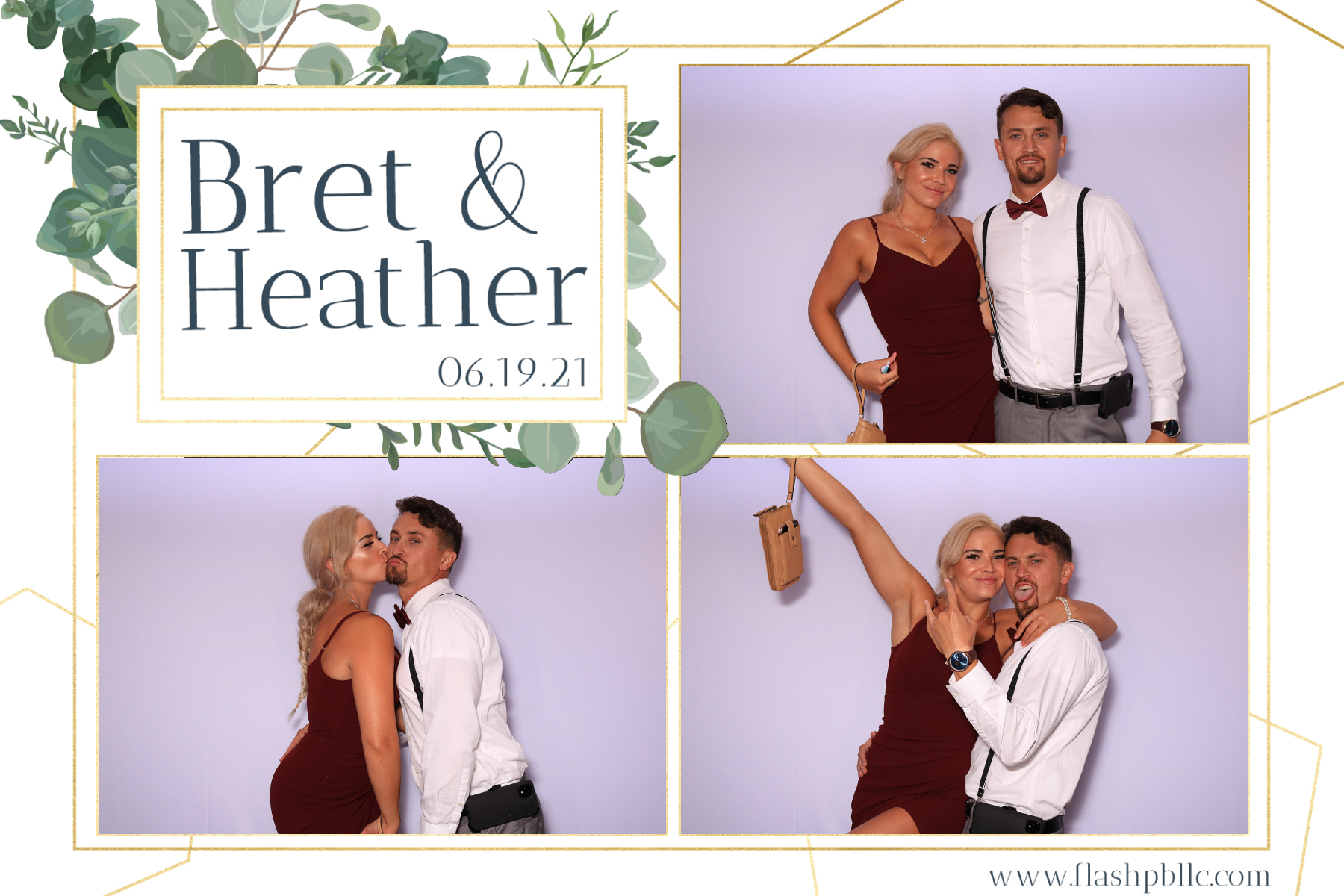 Bret & Heather Bennett | View more photos from the event at v1.boothgallery.com/u/Flash-Photo-Booths/Bret-Heather-Bennett