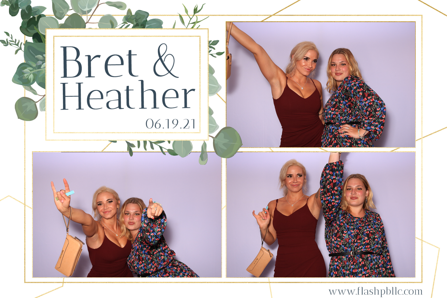 Bret & Heather Bennett | View more photos from the event at v1.boothgallery.com/u/Flash-Photo-Booths/Bret-Heather-Bennett