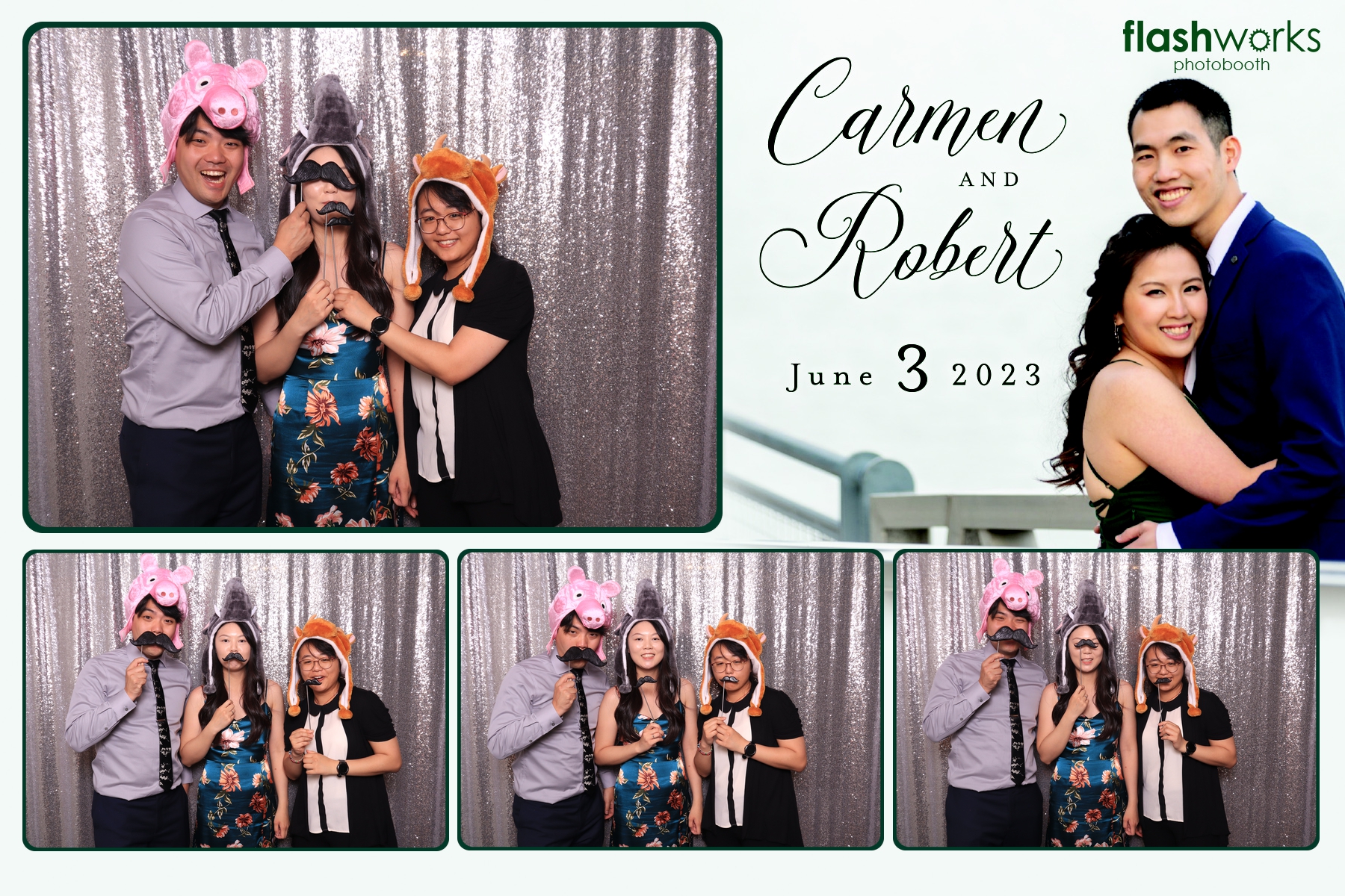 Carmen and Robert's Wedding | View more photos from the event at v1.boothgallery.com/u/FlashworksPhotoboothInc/Carmen-and-Roberts-Wedding