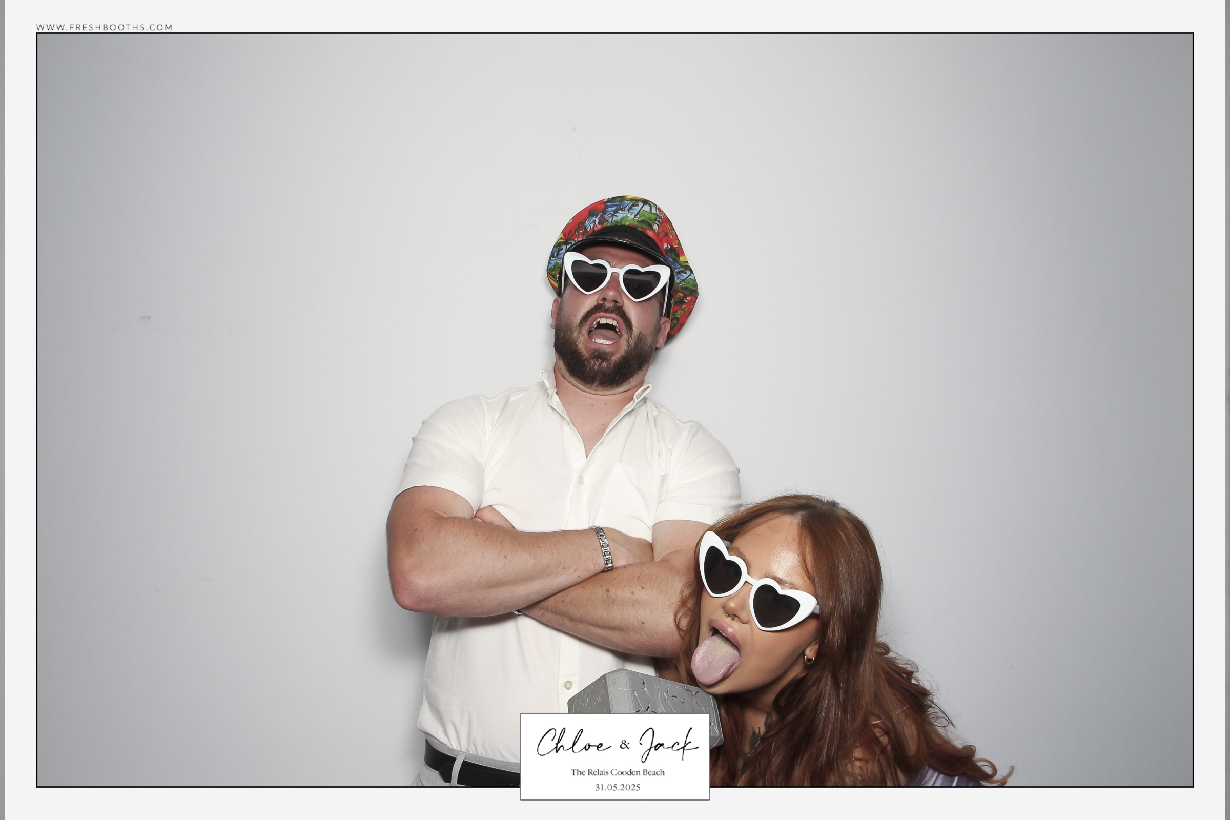 Chloe & Jack Wedding - Classic Open Booth | View more photos from the event at gallery.freshbooths.com/u/FreshBooths/Chloe-Jack-Wedding-Classic-Open-Booth