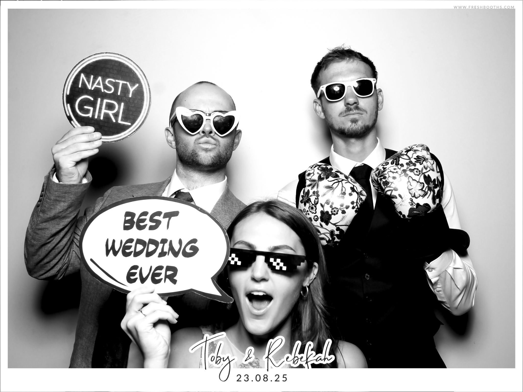 Toby & Rebekah Wedding  | View more photos from the event at gallery.freshbooths.com/u/FreshBooths/Toby-Rebekah-Wedding