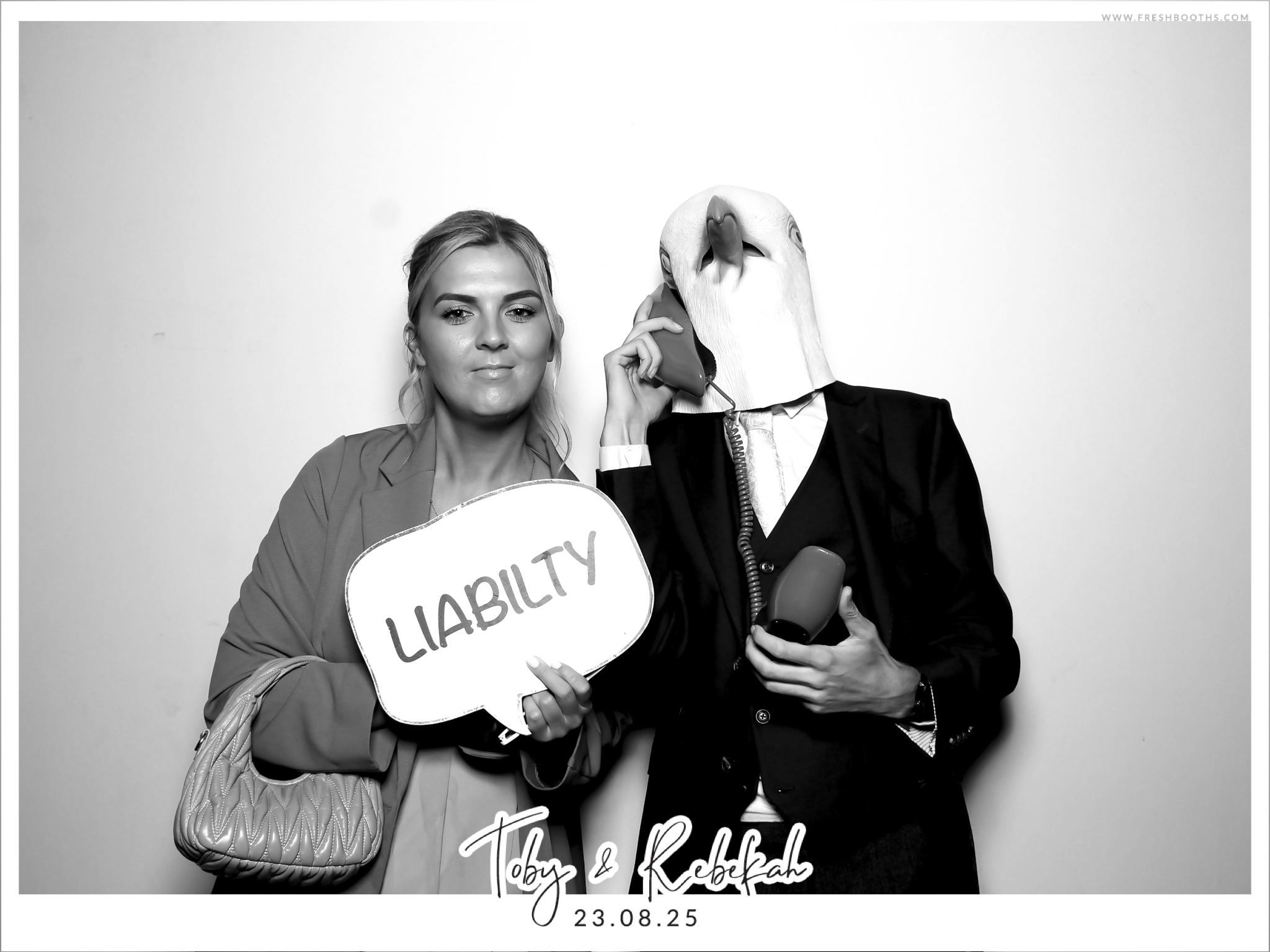 Toby & Rebekah Wedding  | View more photos from the event at gallery.freshbooths.com/u/FreshBooths/Toby-Rebekah-Wedding