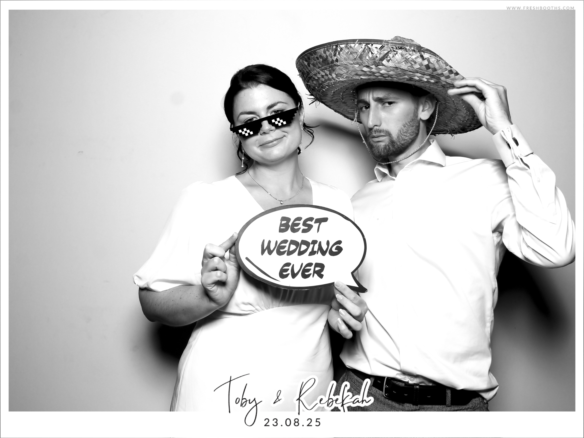 Toby & Rebekah Wedding  | View more photos from the event at gallery.freshbooths.com/u/FreshBooths/Toby-Rebekah-Wedding