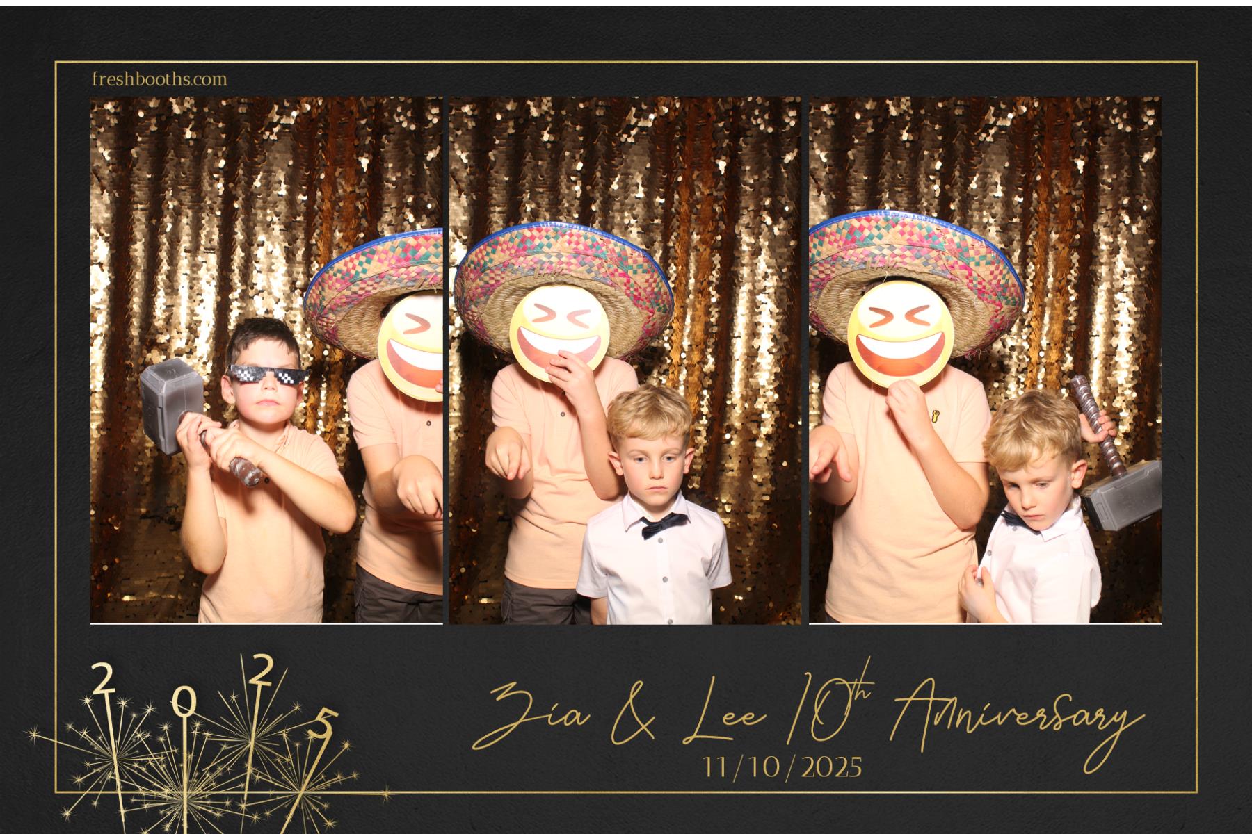 Zia & Lee 10 Year Wedding Anniversary  | View more photos from the event at gallery.freshbooths.com/u/FreshBooths/Zia-Lee-10-Year-Wedding-Anniversary