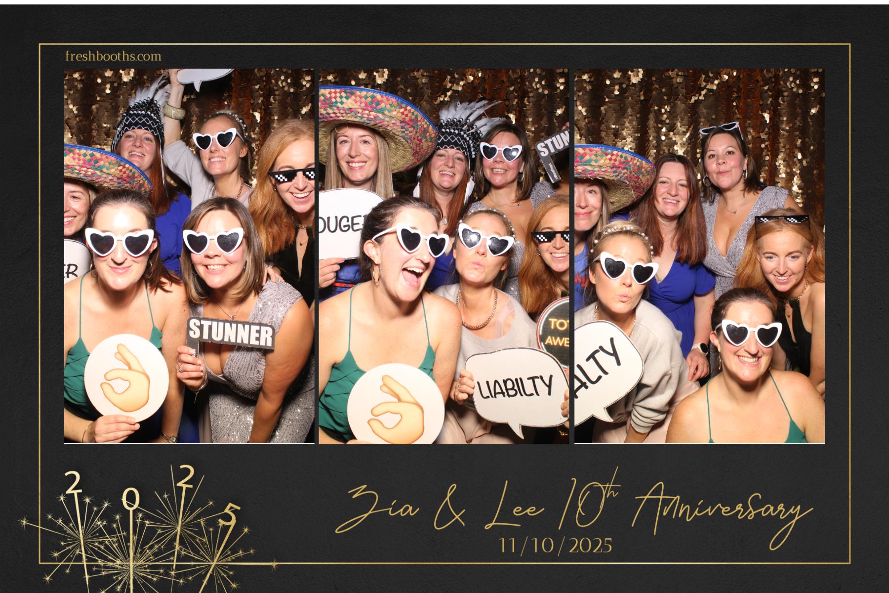 Zia & Lee 10 Year Wedding Anniversary  | View more photos from the event at gallery.freshbooths.com/u/FreshBooths/Zia-Lee-10-Year-Wedding-Anniversary