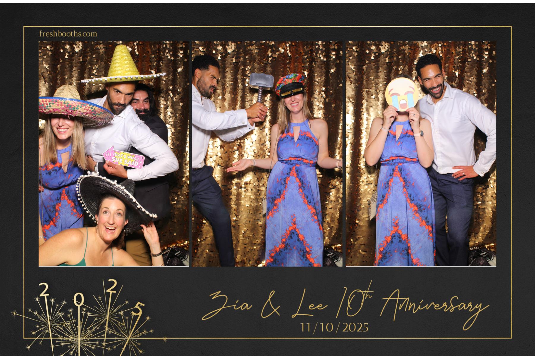 Zia & Lee 10 Year Wedding Anniversary  | View more photos from the event at gallery.freshbooths.com/u/FreshBooths/Zia-Lee-10-Year-Wedding-Anniversary