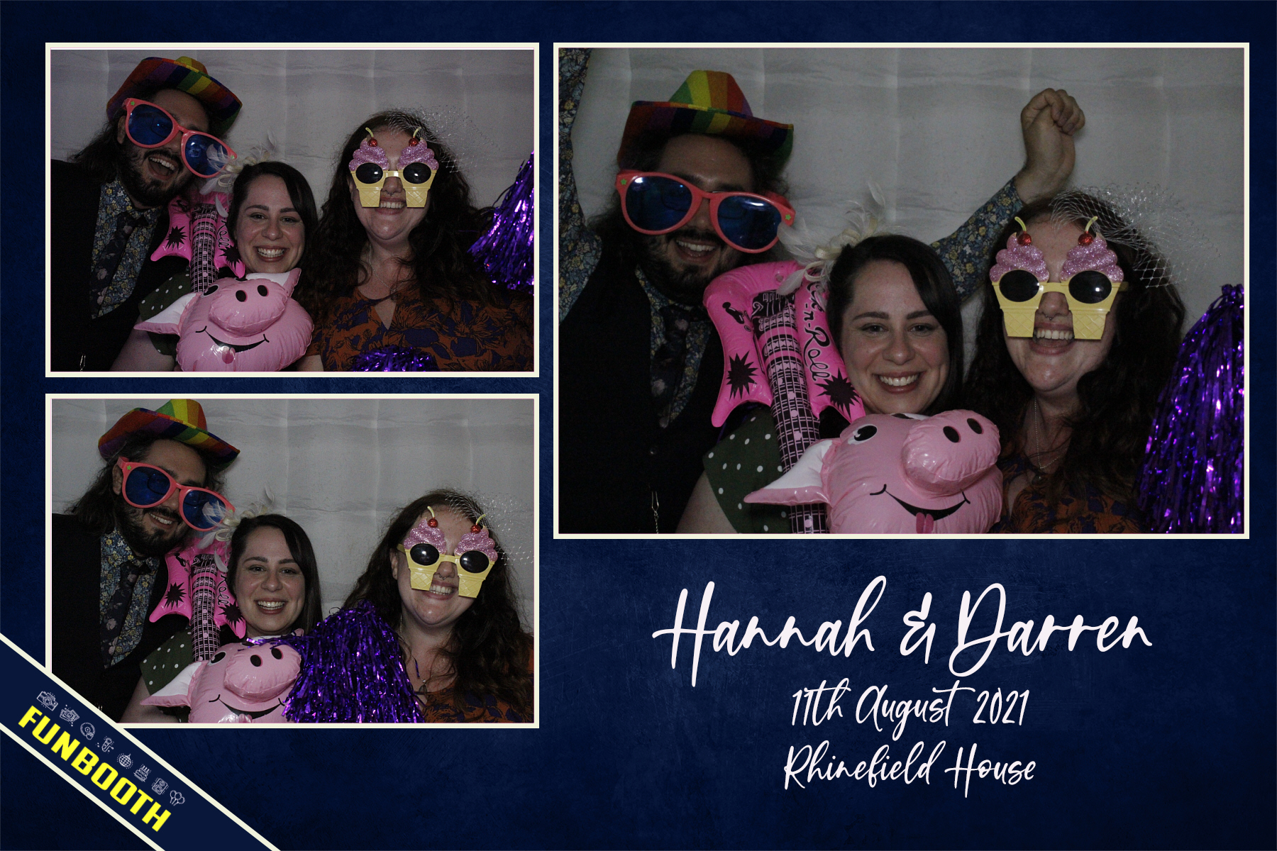 Hannah & Darren  | View more photos from the event at gallery.funbooth.uk.com/u/FunboothLTD1/Hannah-Darren