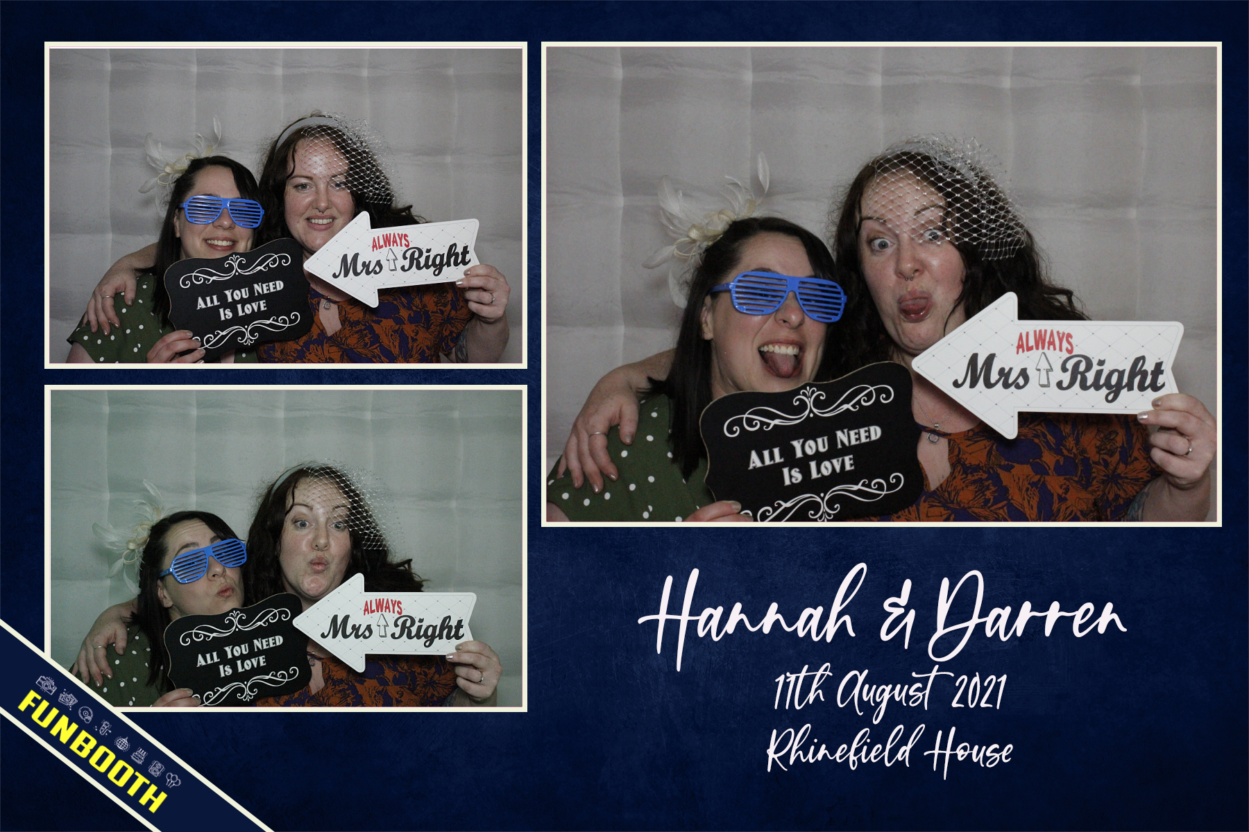 Hannah & Darren  | View more photos from the event at gallery.funbooth.uk.com/u/FunboothLTD1/Hannah-Darren