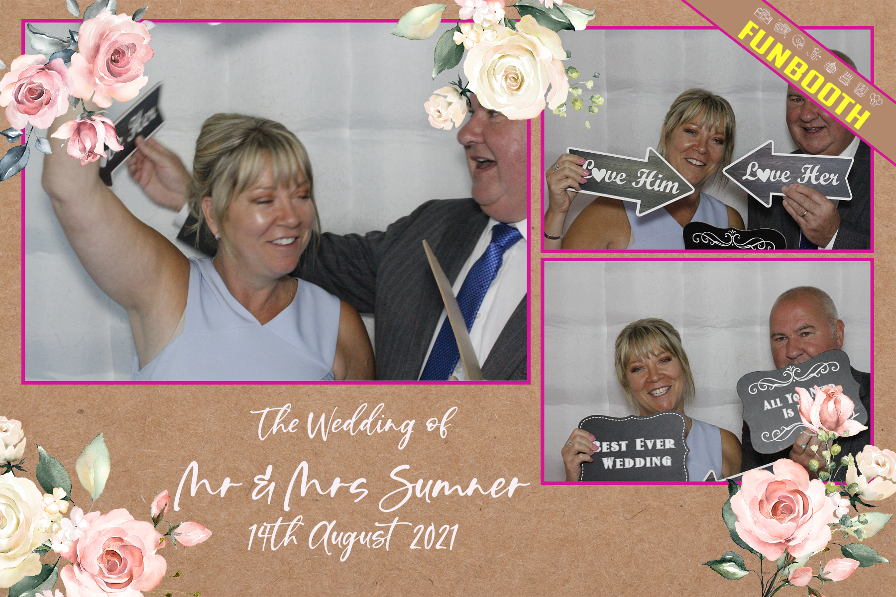Mr & Mrs Sumner's Wedding | View more photos from the event at gallery.funbooth.uk.com/u/FunboothLTD1/Mr-Mrs-Sumners-Wedding