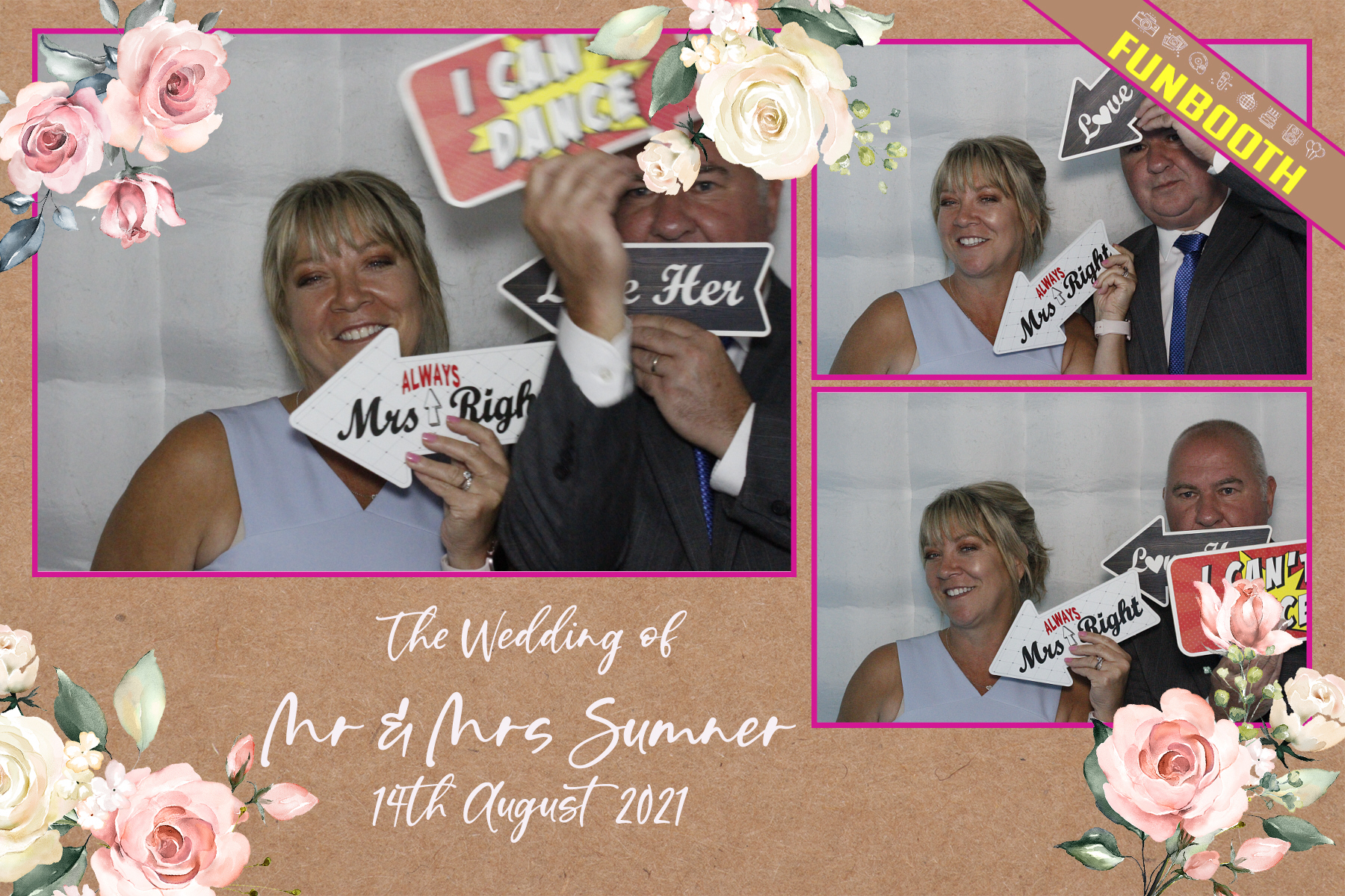 Mr & Mrs Sumner's Wedding | View more photos from the event at gallery.funbooth.uk.com/u/FunboothLTD1/Mr-Mrs-Sumners-Wedding