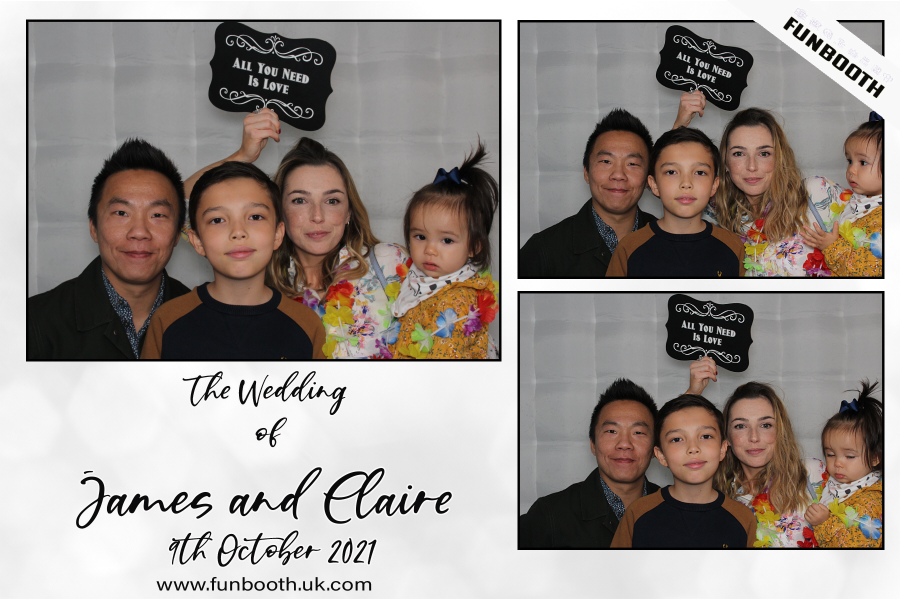 The Wedding of James & Claire | View more photos from the event at gallery.funbooth.uk.com/u/FunboothLTD1/The-Wedding-of-James-Claire