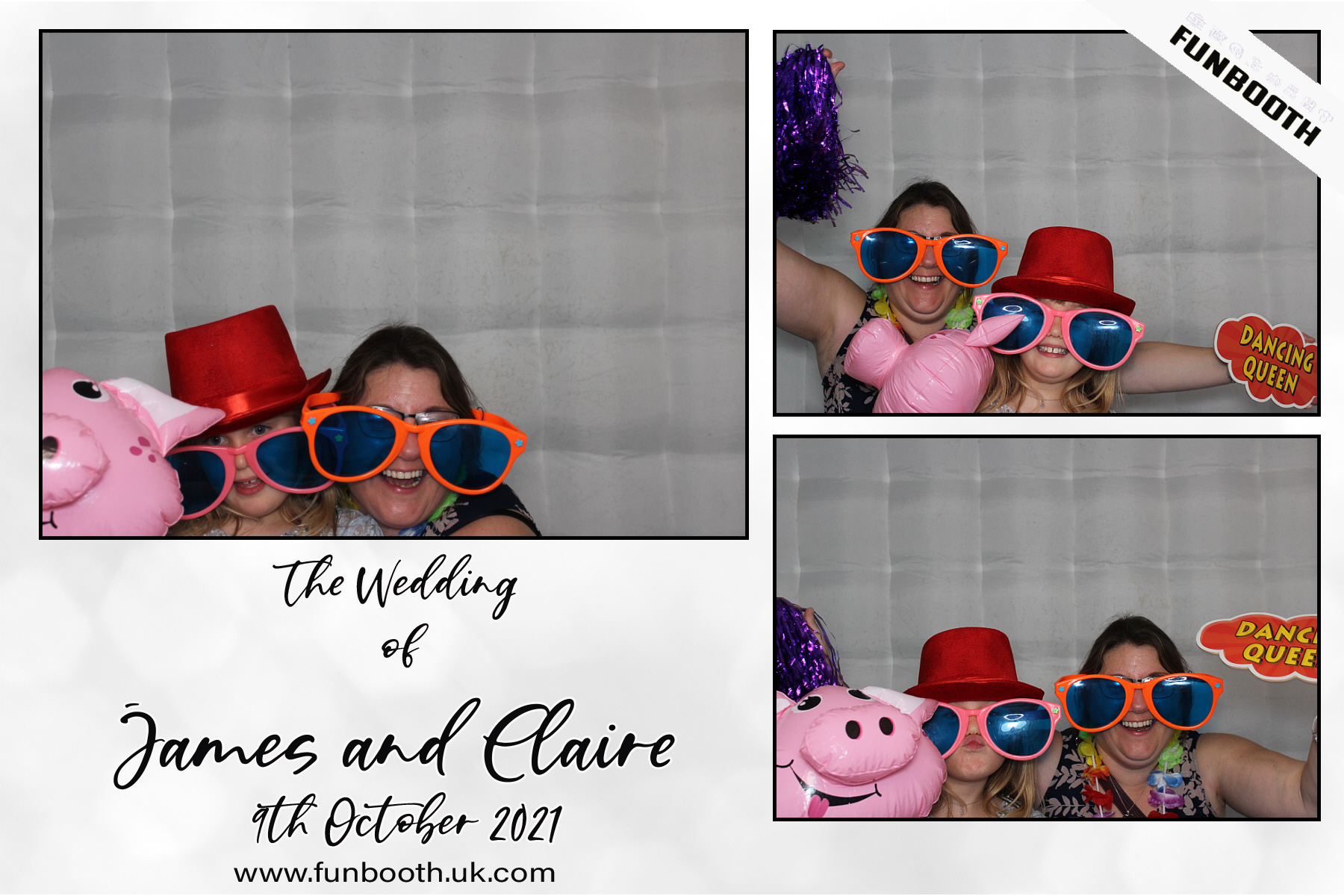 The Wedding of James & Claire | View more photos from the event at gallery.funbooth.uk.com/u/FunboothLTD1/The-Wedding-of-James-Claire