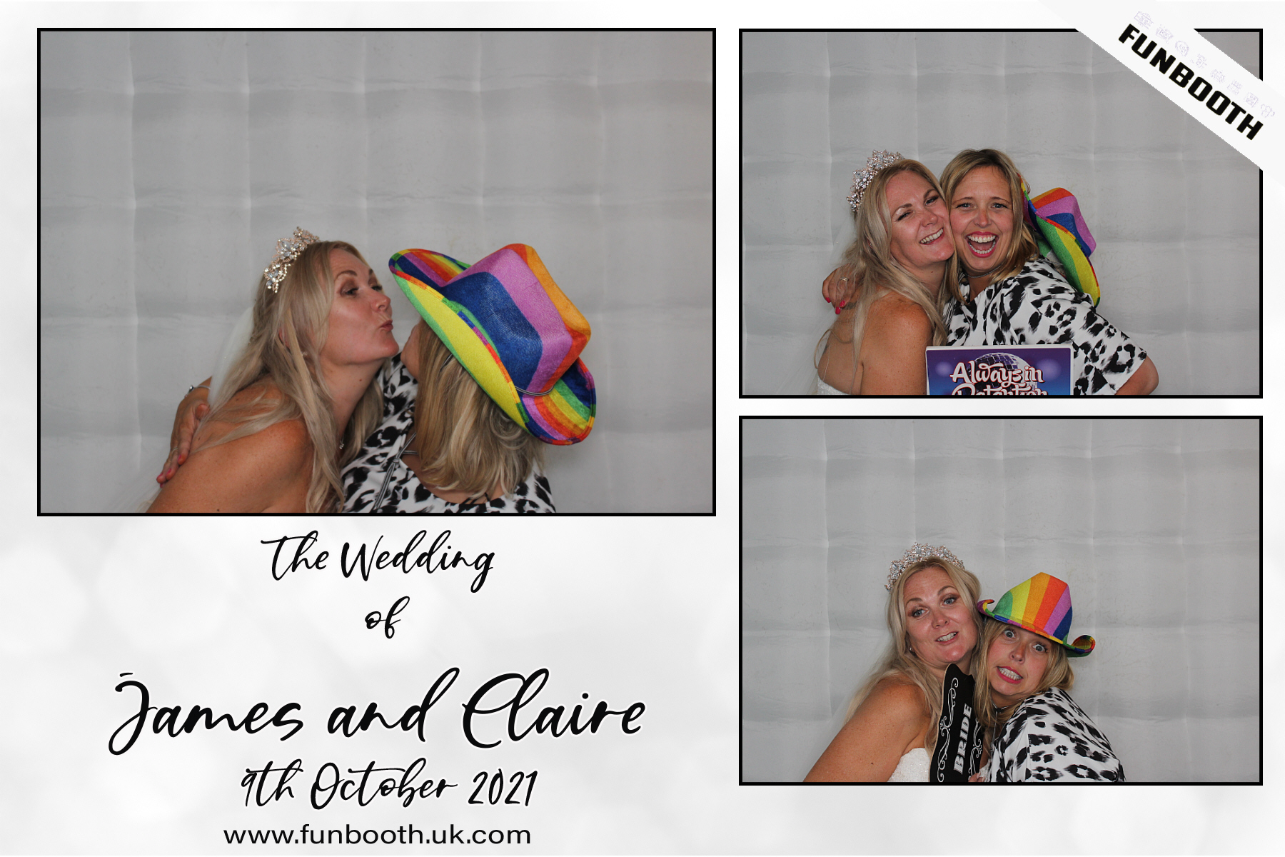 The Wedding of James & Claire | View more photos from the event at gallery.funbooth.uk.com/u/FunboothLTD1/The-Wedding-of-James-Claire