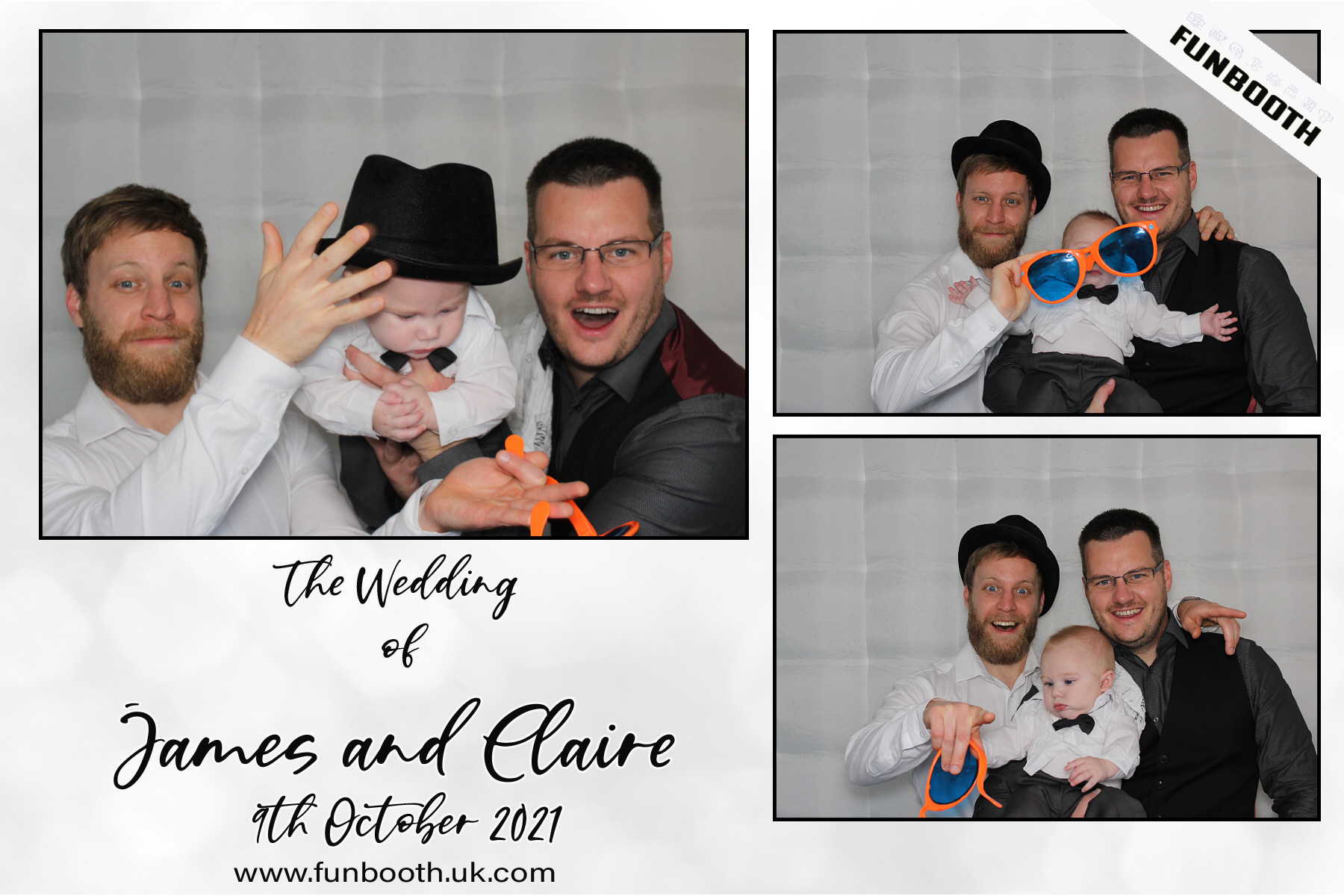The Wedding of James & Claire | View more photos from the event at gallery.funbooth.uk.com/u/FunboothLTD1/The-Wedding-of-James-Claire
