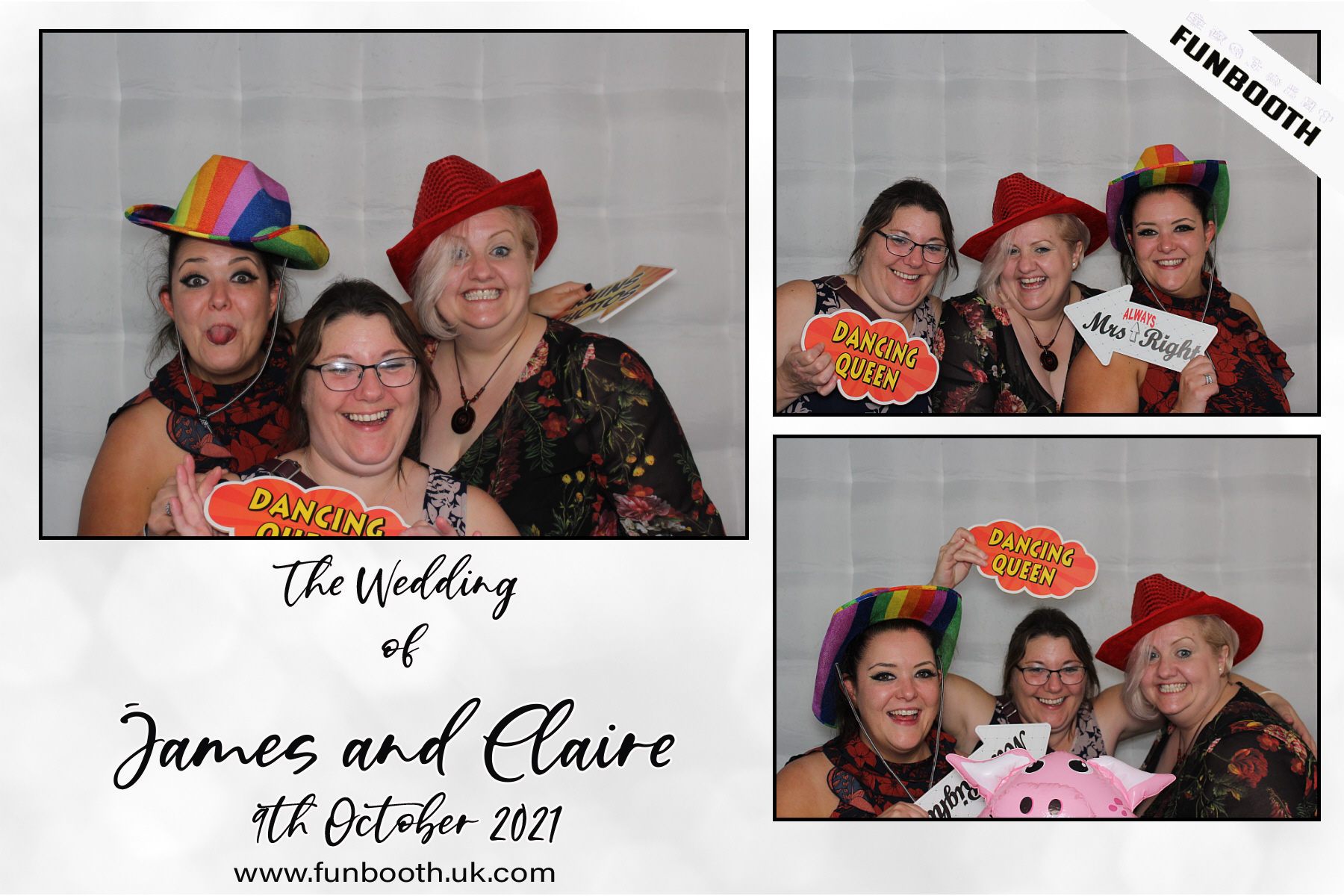 The Wedding of James & Claire | View more photos from the event at gallery.funbooth.uk.com/u/FunboothLTD1/The-Wedding-of-James-Claire