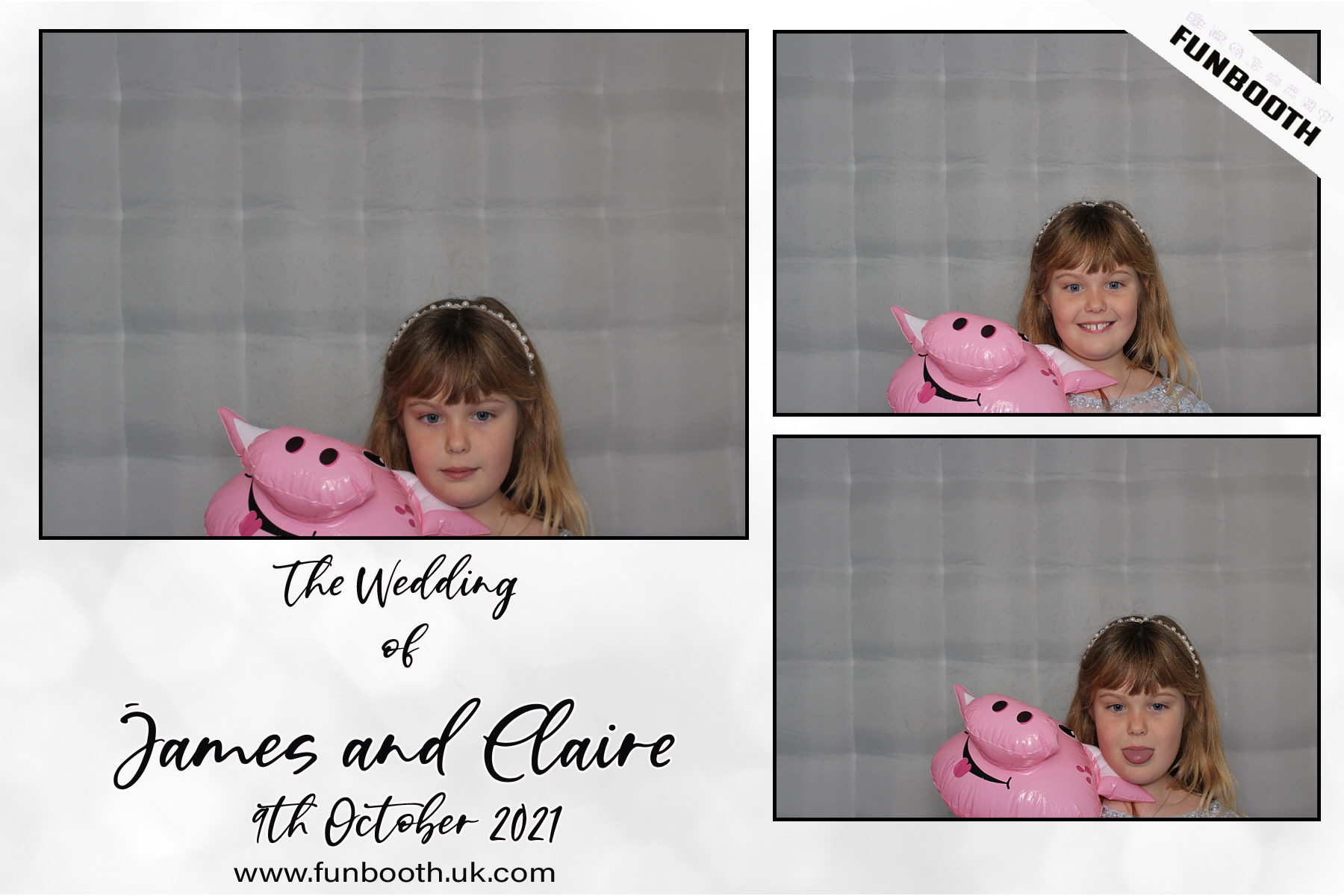 The Wedding of James & Claire | View more photos from the event at gallery.funbooth.uk.com/u/FunboothLTD1/The-Wedding-of-James-Claire