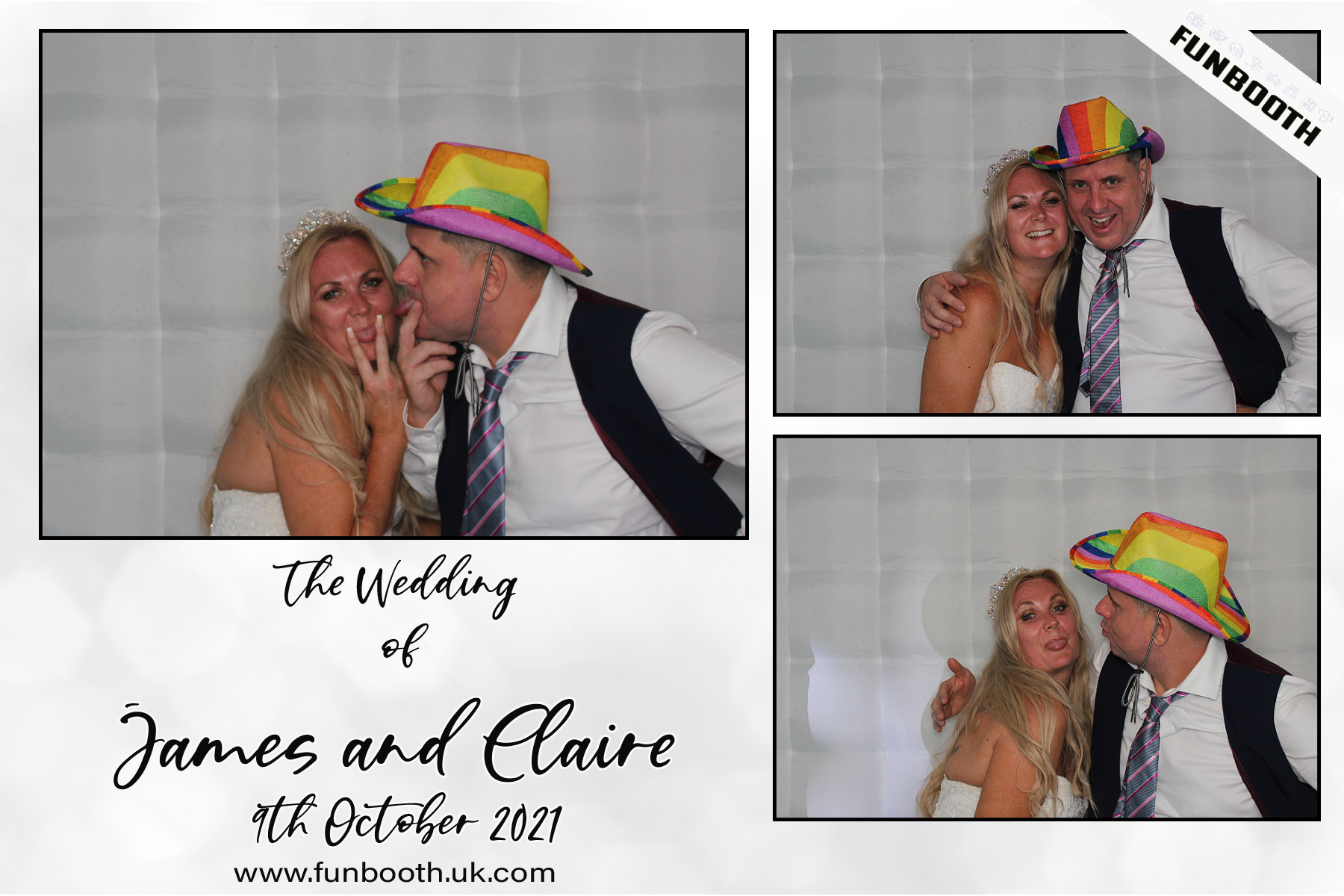The Wedding of James & Claire | View more photos from the event at gallery.funbooth.uk.com/u/FunboothLTD1/The-Wedding-of-James-Claire
