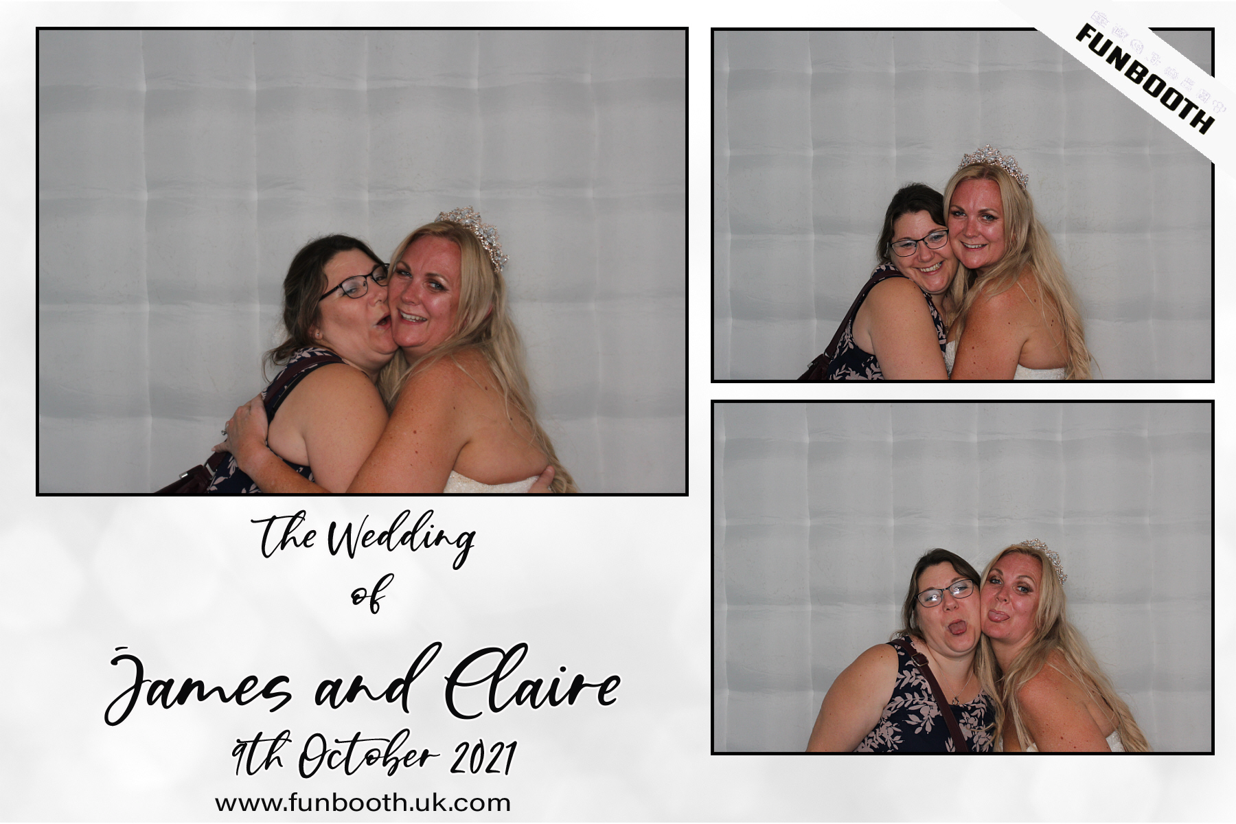 The Wedding of James & Claire | View more photos from the event at gallery.funbooth.uk.com/u/FunboothLTD1/The-Wedding-of-James-Claire