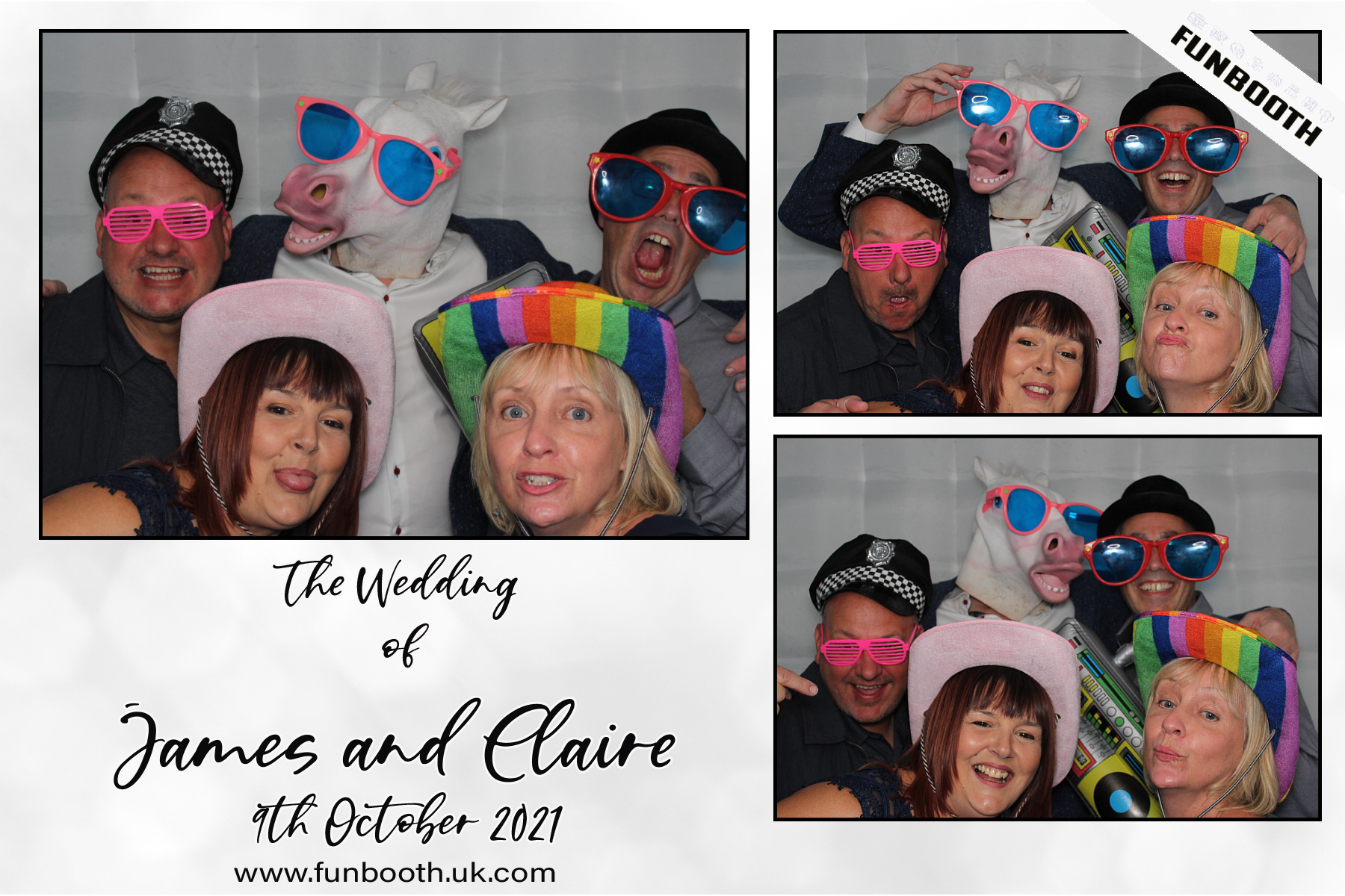 The Wedding of James & Claire | View more photos from the event at gallery.funbooth.uk.com/u/FunboothLTD1/The-Wedding-of-James-Claire