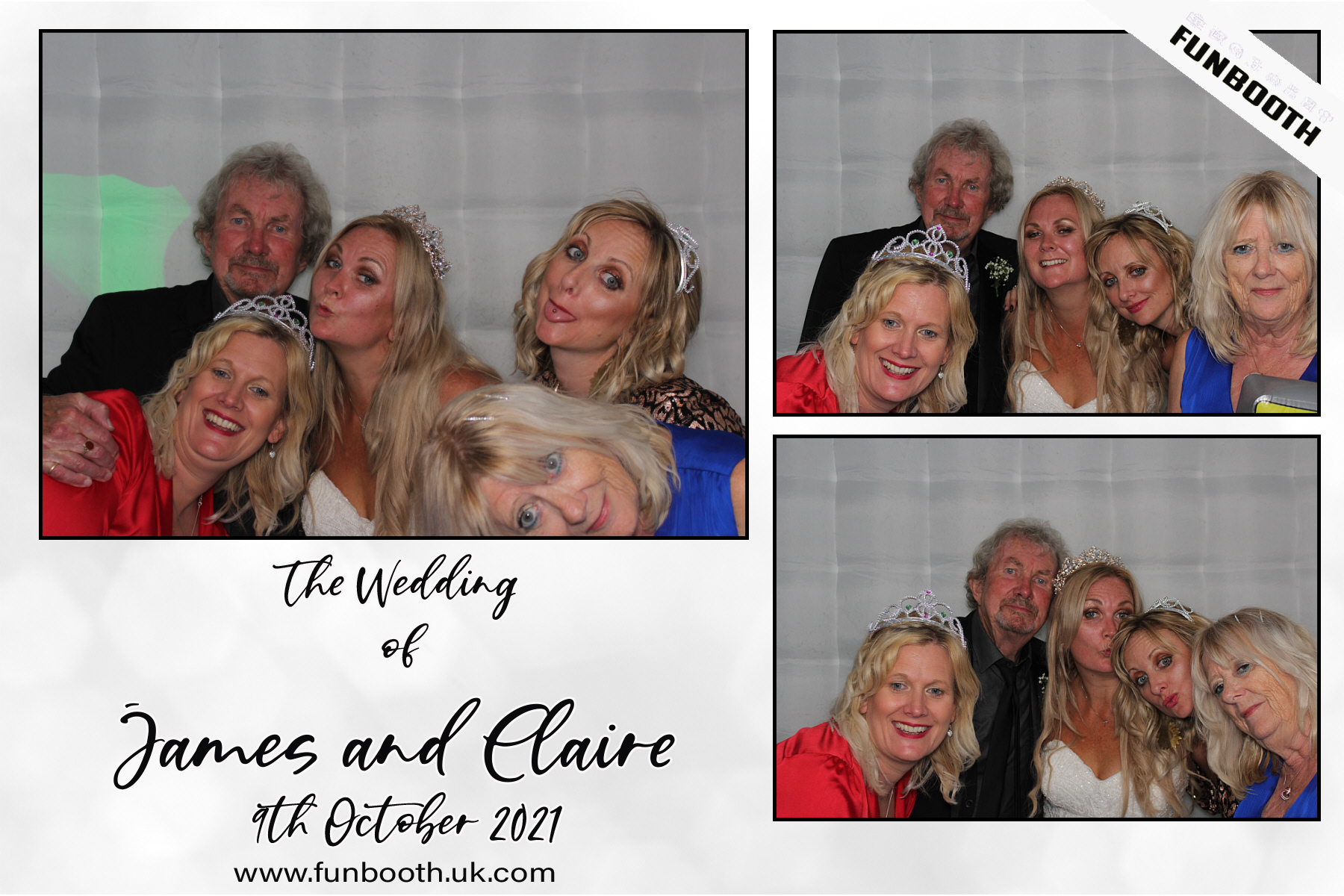 The Wedding of James & Claire | View more photos from the event at gallery.funbooth.uk.com/u/FunboothLTD1/The-Wedding-of-James-Claire