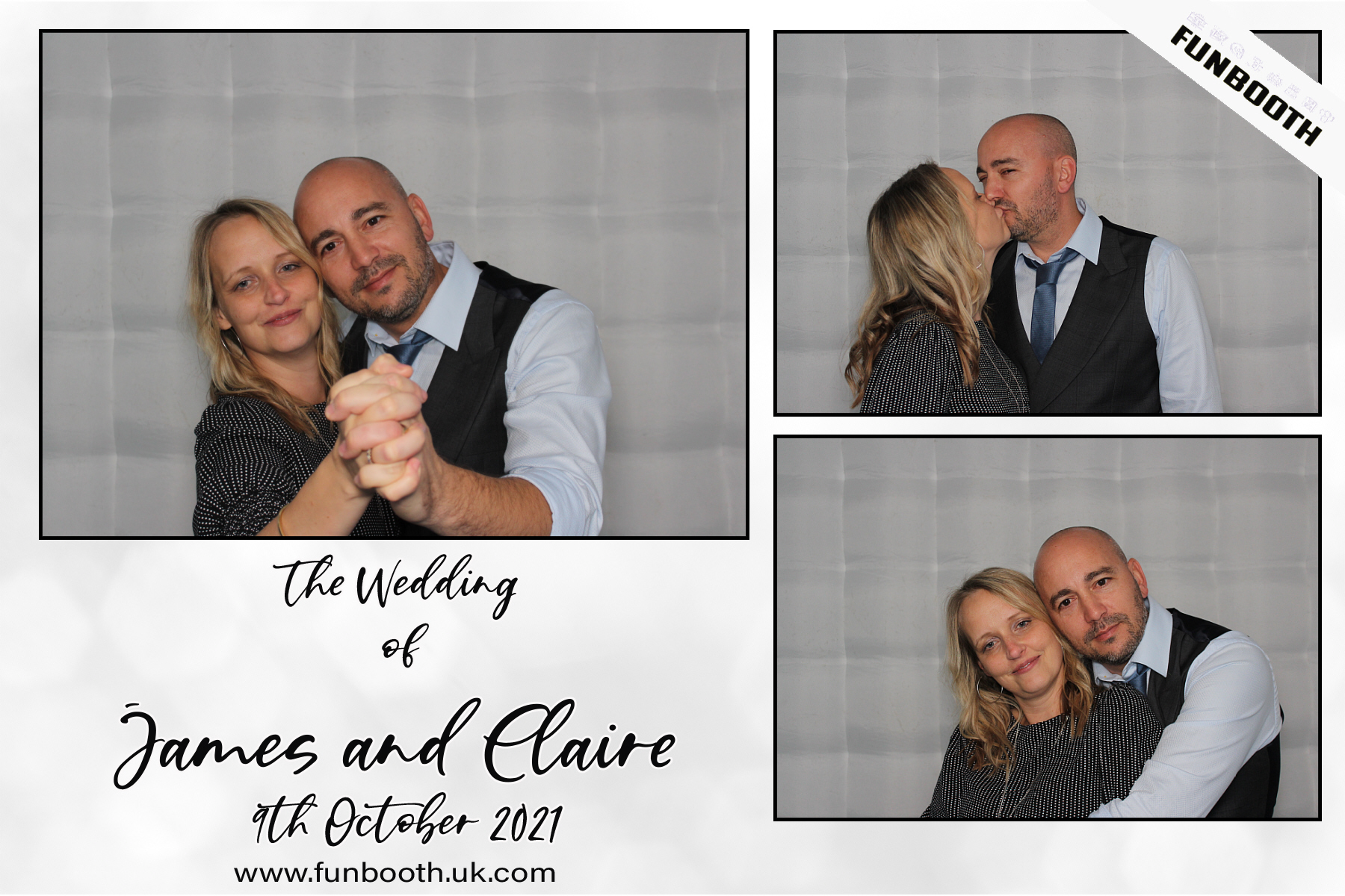 The Wedding of James & Claire | View more photos from the event at gallery.funbooth.uk.com/u/FunboothLTD1/The-Wedding-of-James-Claire