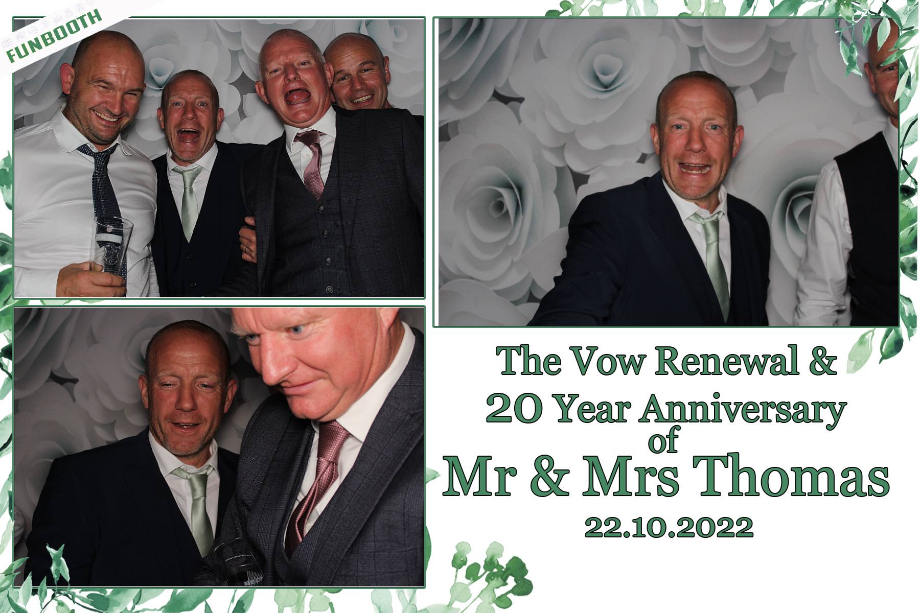 20th Anniversary and Vow Renewal for Mr & Mrs Thomas | View more photos from the event at gallery.funbooth.uk.com/u/FunboothLTD1/20th-Anniversary-and-Vow-Renewal-for-Mr-Mrs-Thomas