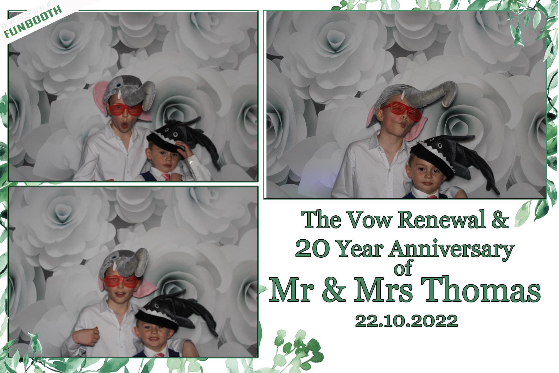 20th Anniversary and Vow Renewal for Mr & Mrs Thomas | View more photos from the event at gallery.funbooth.uk.com/u/FunboothLTD1/20th-Anniversary-and-Vow-Renewal-for-Mr-Mrs-Thomas