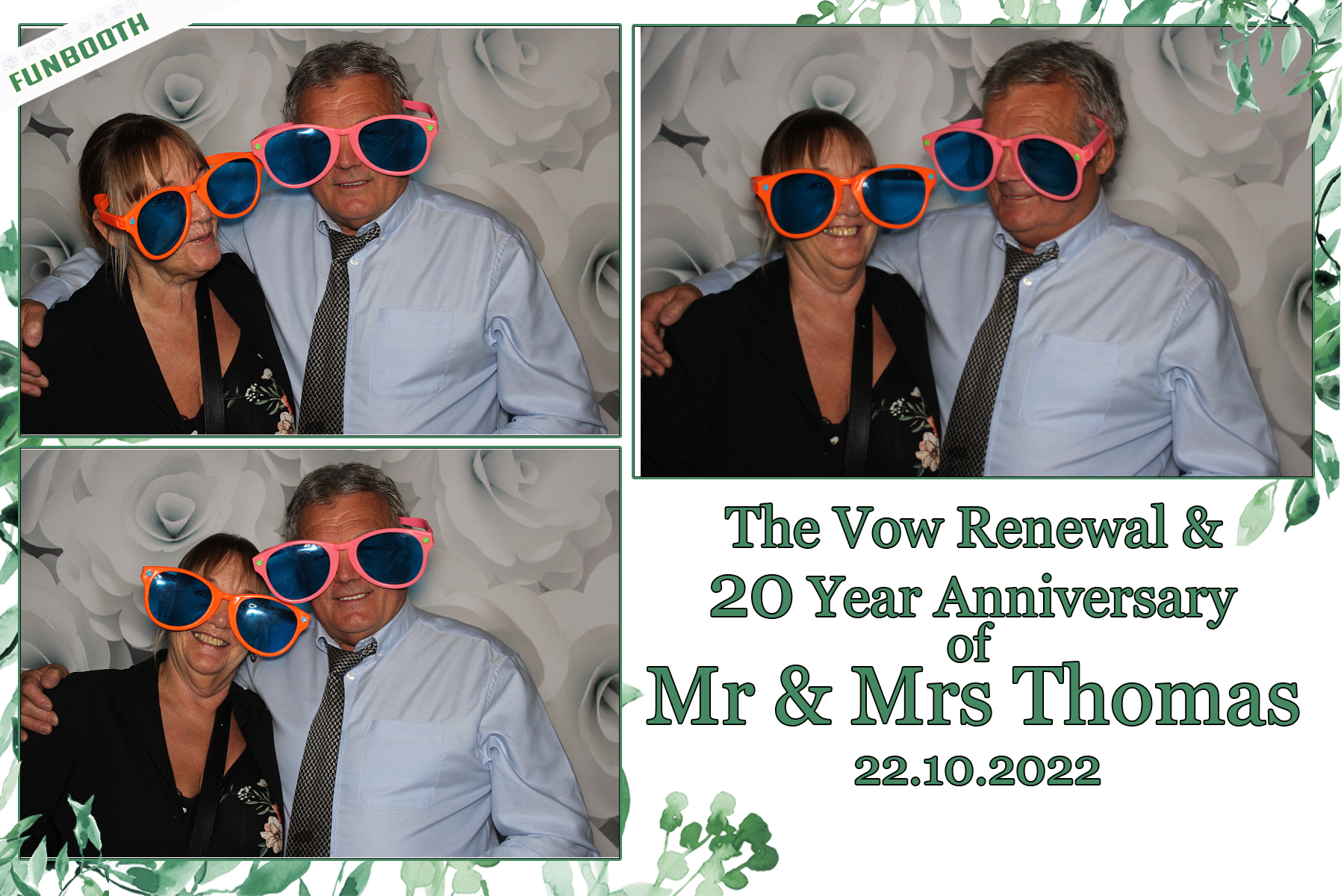 20th Anniversary and Vow Renewal for Mr & Mrs Thomas | View more photos from the event at gallery.funbooth.uk.com/u/FunboothLTD1/20th-Anniversary-and-Vow-Renewal-for-Mr-Mrs-Thomas