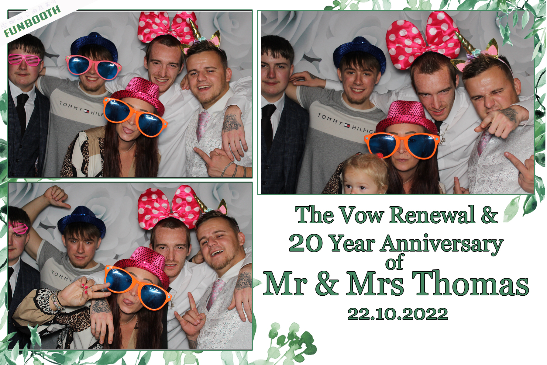 20th Anniversary and Vow Renewal for Mr & Mrs Thomas | View more photos from the event at gallery.funbooth.uk.com/u/FunboothLTD1/20th-Anniversary-and-Vow-Renewal-for-Mr-Mrs-Thomas